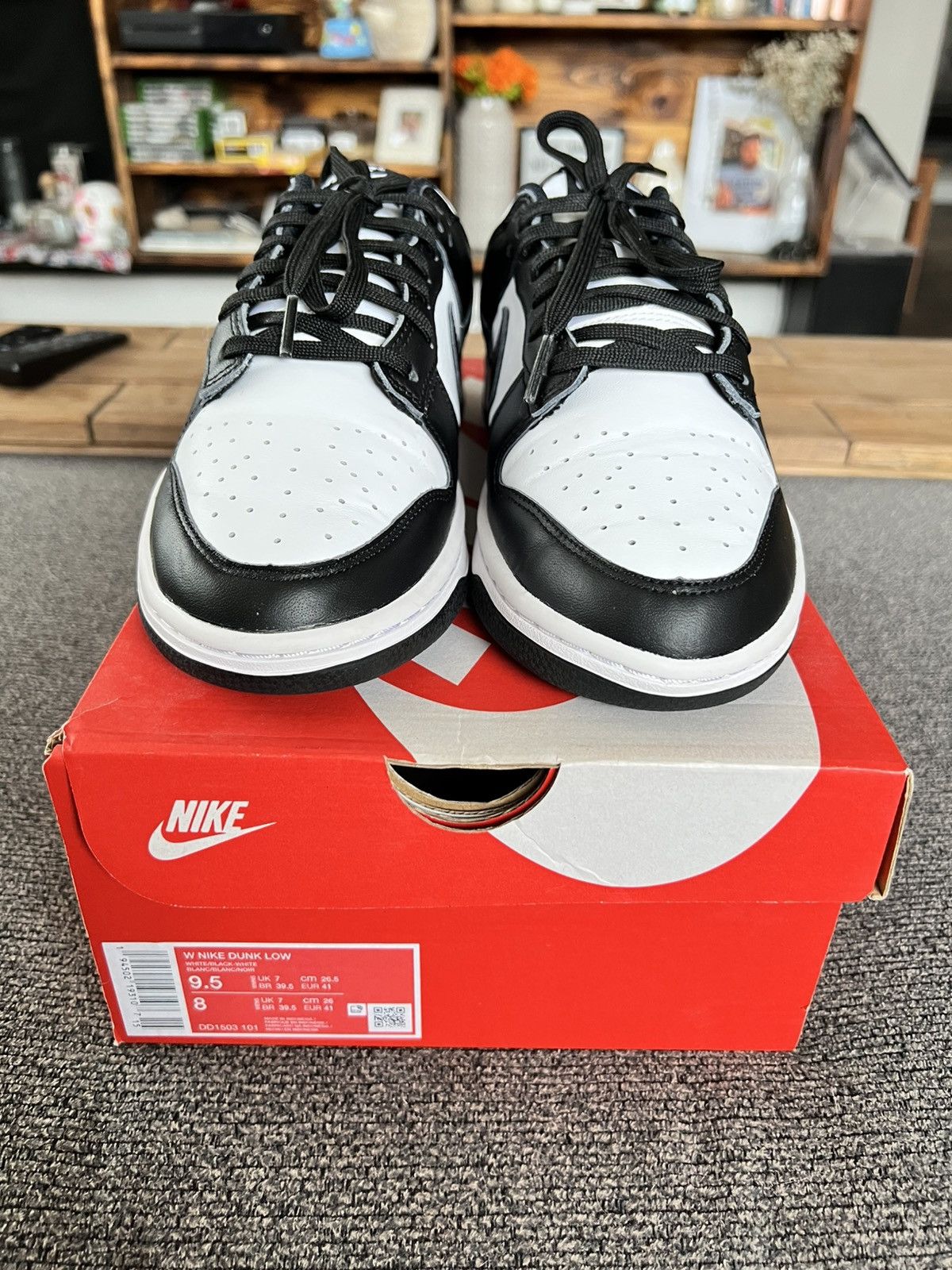 Nike Nike dunk Black and white (pandas) Size US 9.5 / IT 39.5 - 7 Thumbnail