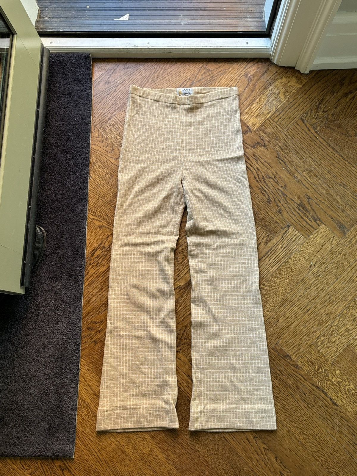 Vintage 1970s Apres Ski Leggings Vintage Wool Pants Plaid Banff 70s Size 32" / US 10 / IT 46 - 11 Thumbnail