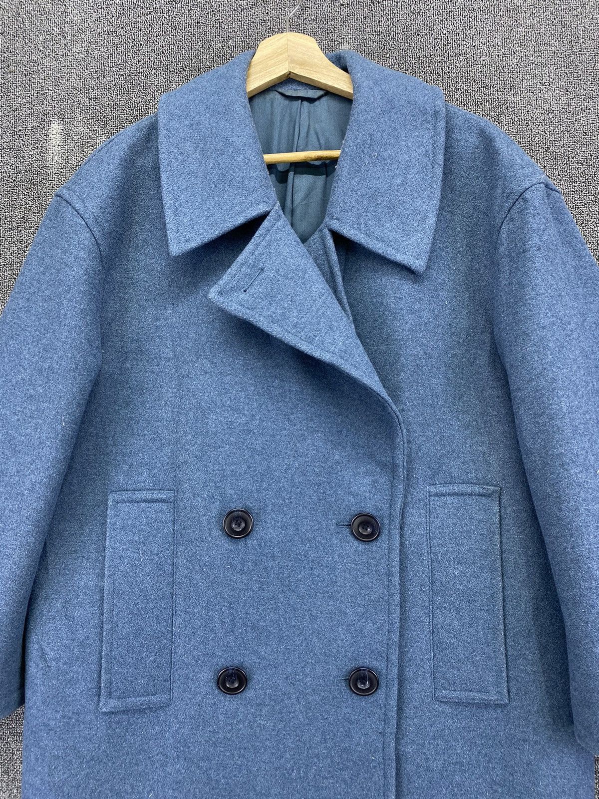 Christophe Lemaire × Lemaire × Uniqlo Lemaire x Uniqlo Double Breasted Wool Coat Long Jacket Size US M / EU 48-50 / 2 - 3 Thumbnail