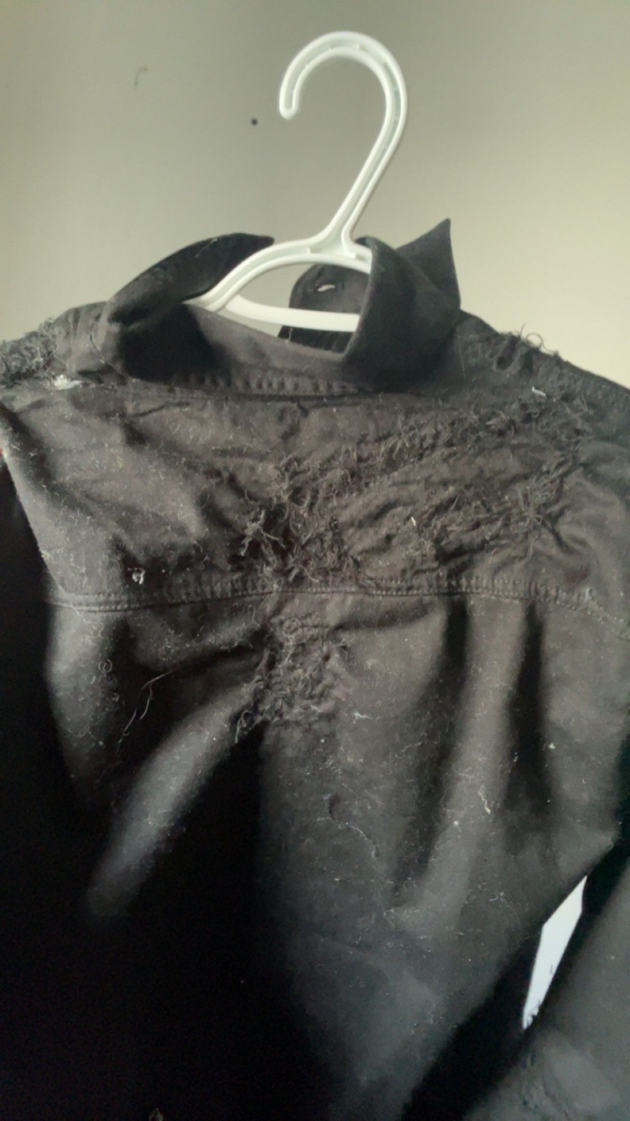 image of Marcel Lassance Reaper Jacket Distressed Buttons in Black, Men's (Size Medium)