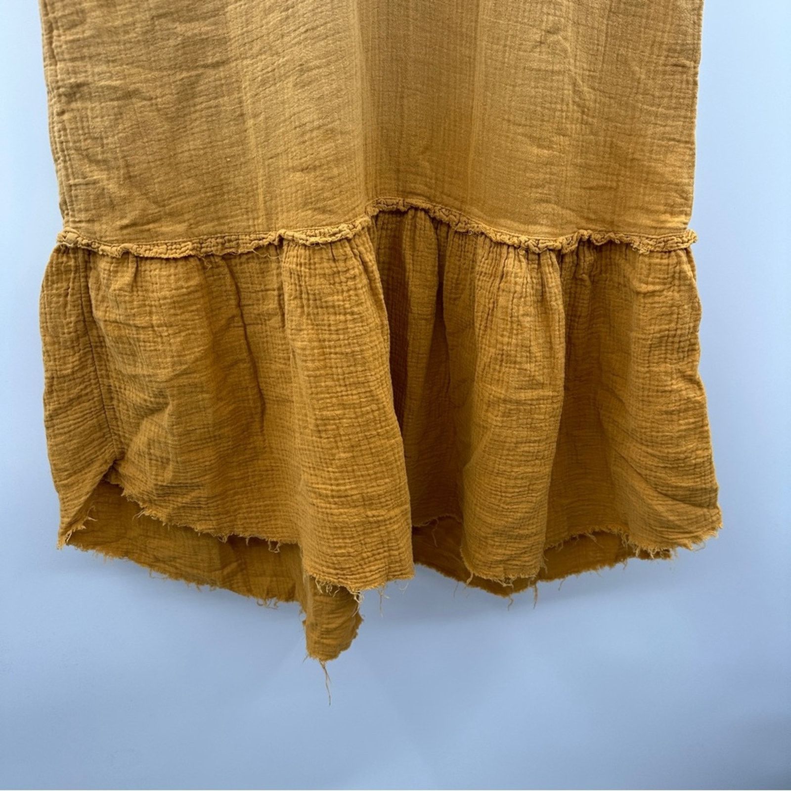 Anthropologie Anthropologie Saturday Sunday Lydia Ombre Gold Mini Dress Size S / US 4 / IT 40 - 4 Thumbnail