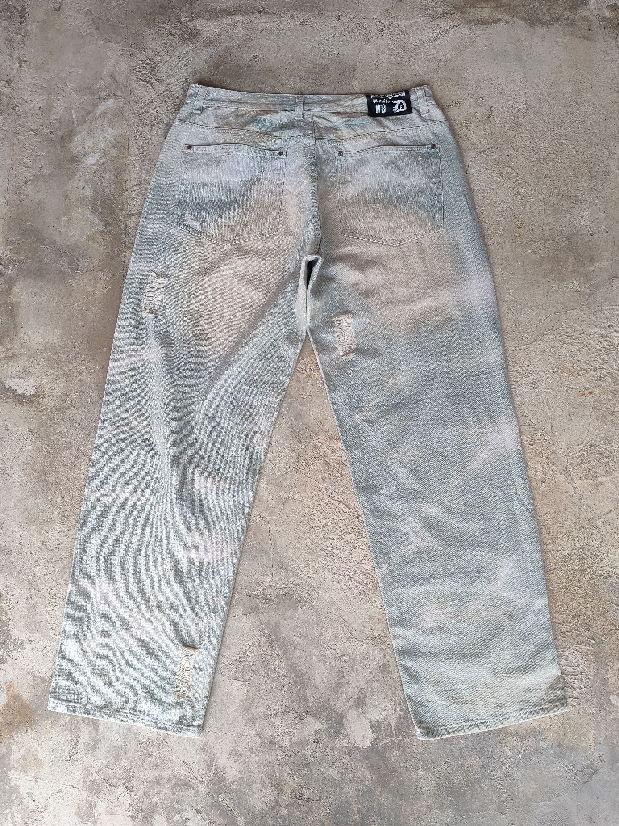 Jean × Vintage W40 DOP DENIM FADED DISTRESSED JEANS PANTS Size US 40 / EU 56 - 10 Thumbnail