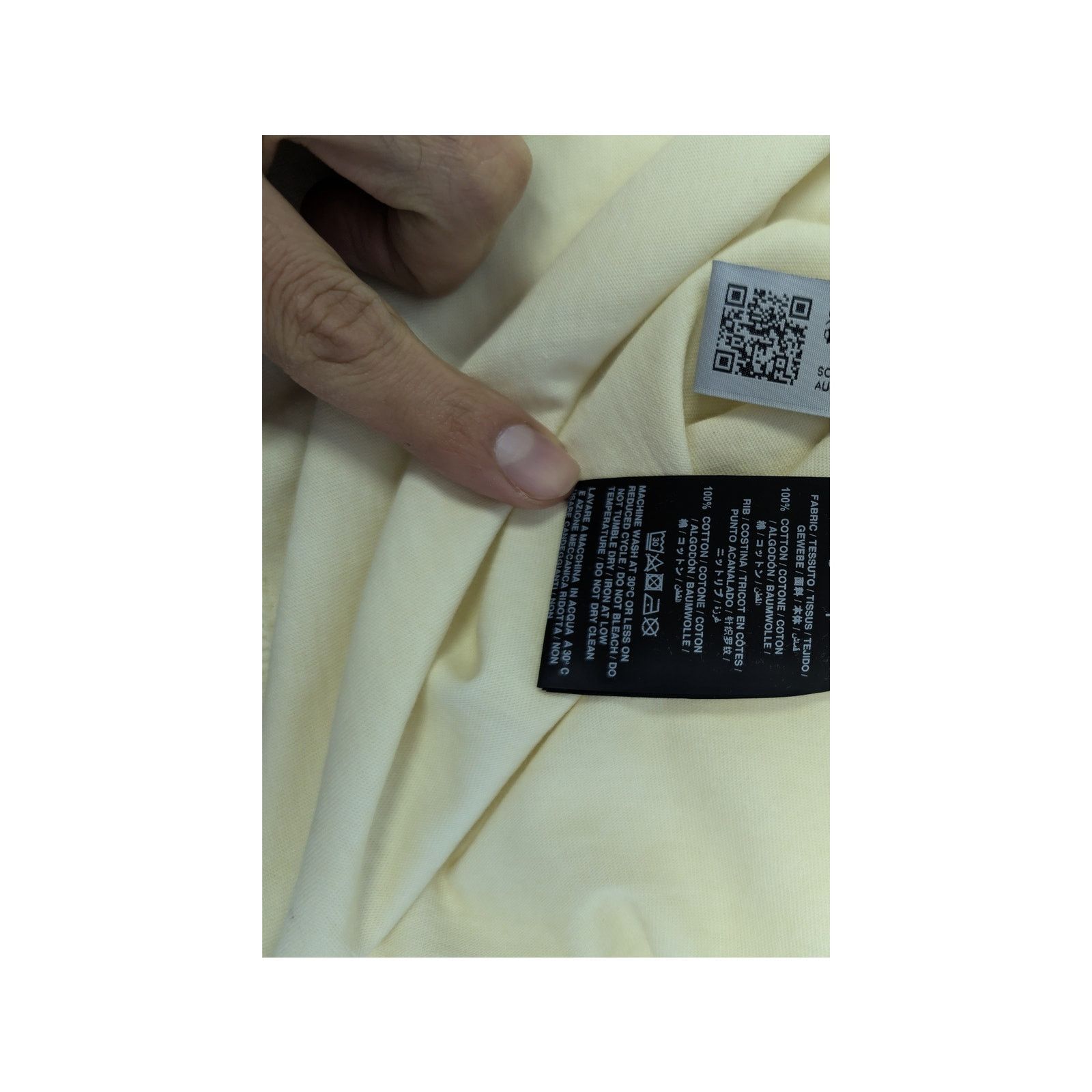 Palm Angels o1rshd1 Double Oversized LA T-Shirt in Off White / Yellow Size US XL / EU 56 / 4 - 18 Thumbnail