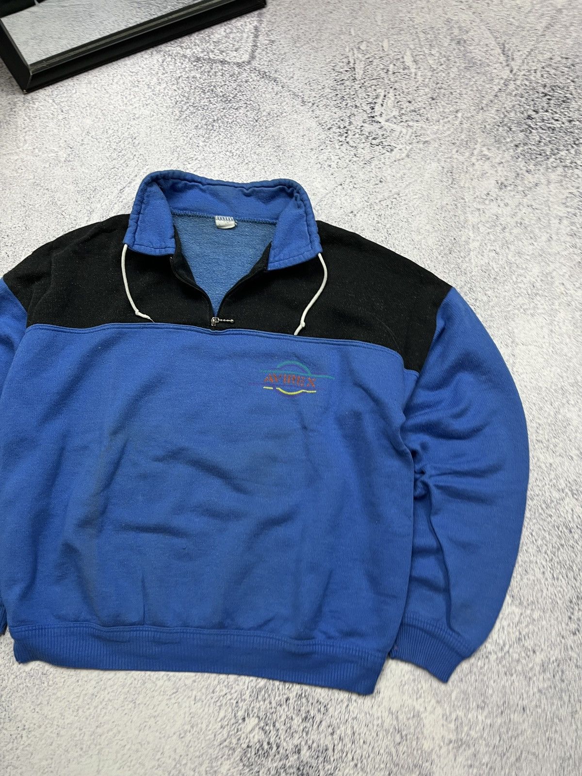 Avirex Vintage 90’s Avirex Zip Sweatshirt Workwear Military Sweater Size US M / EU 48-50 / 2 - 4 Thumbnail