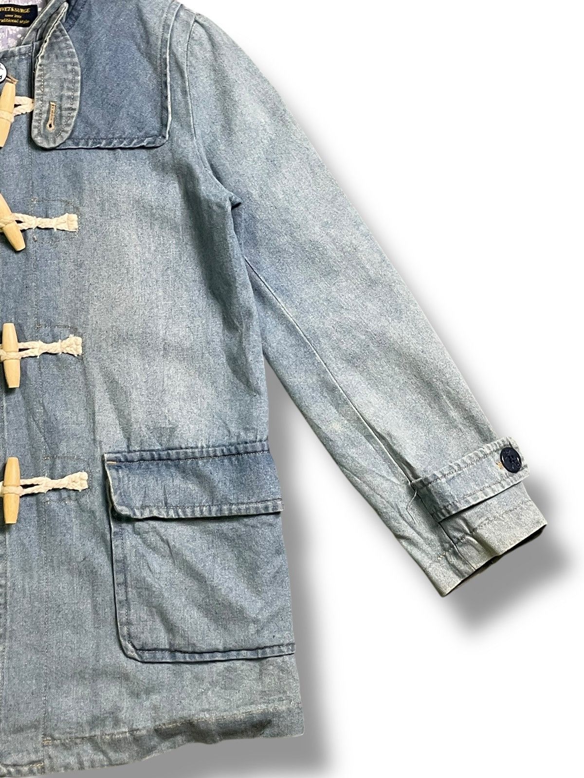 Japanese Brand × Vintage Rivet&Surge x Japanese Brand Denim Jacket (38) Size US S / EU 44-46 / 1 - 6 Thumbnail
