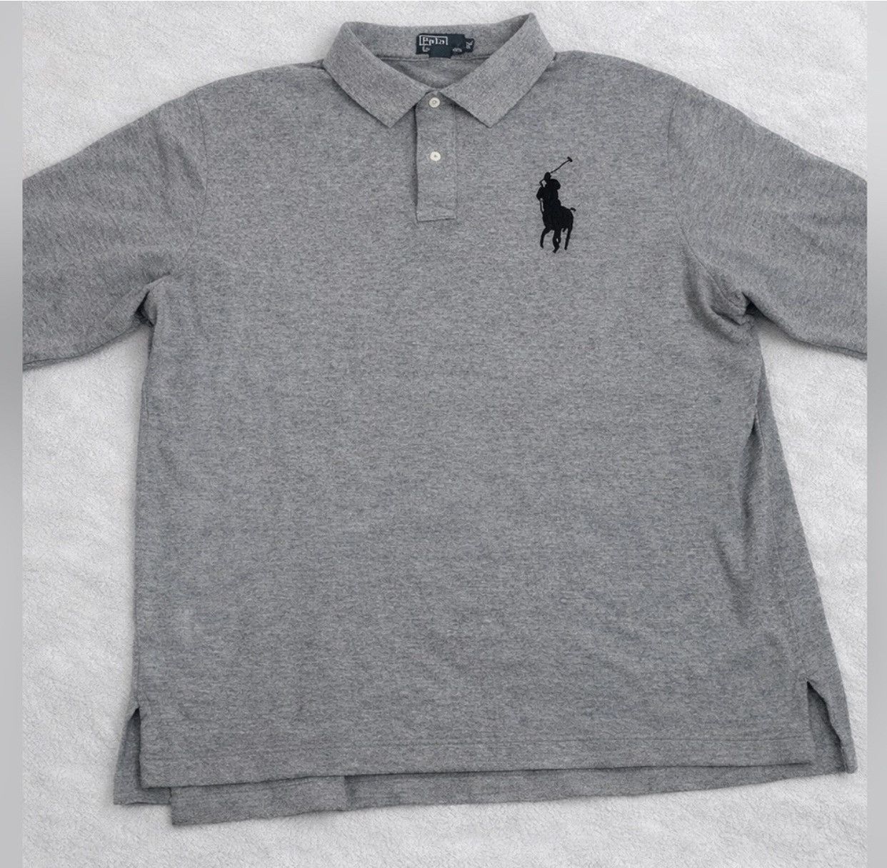 Polo Ralph Lauren Polo Ralph Lauren Heather Gray Long Sleeve Polo – 2XB / XXL Size US XXL / EU 58 / 5 - 1 Preview