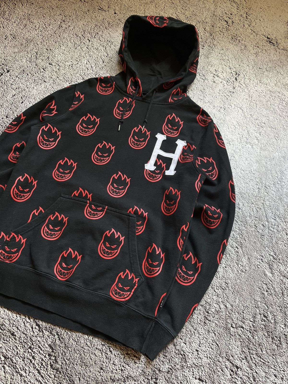 Huf HUF x Spitfire All Over Flame Logo Hoodie Size S Size US S / EU 44-46 / 1 - 4 Thumbnail