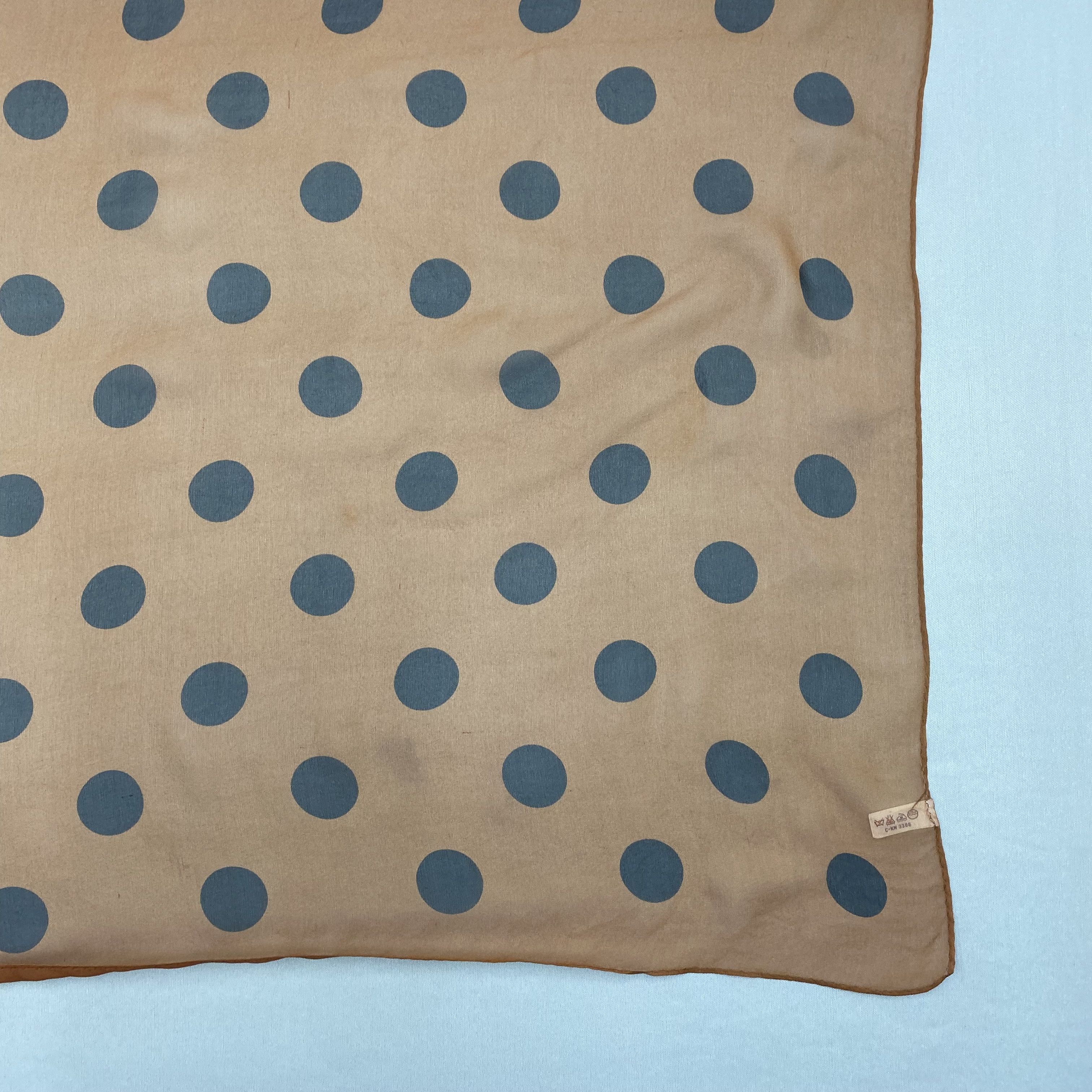 Japanese Brand Vintage Polka Dot SILK Scarf Twill Stole Wraps Scarves Size ONE SIZE - 5 Thumbnail