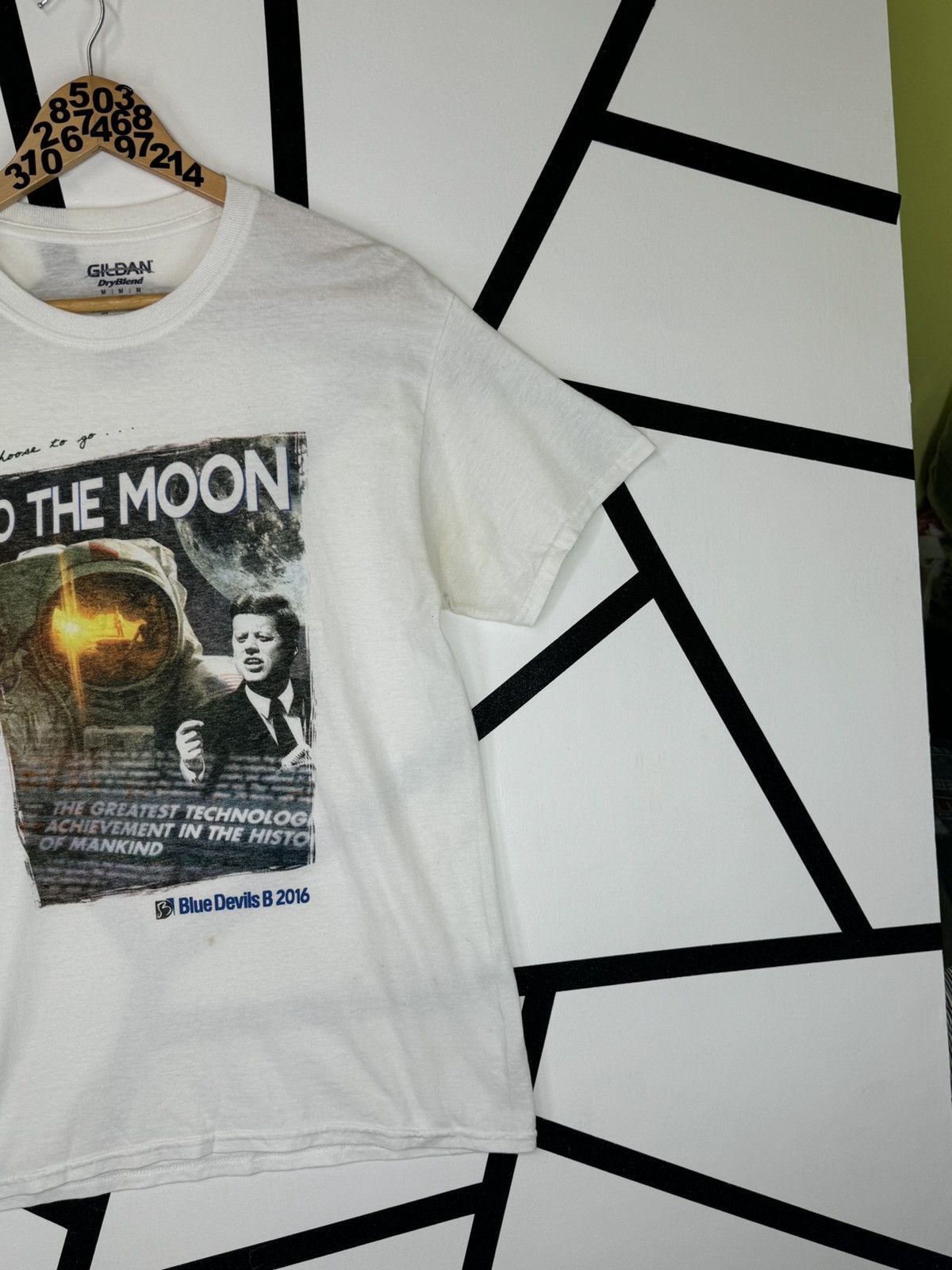 Gildan WE CHOOSE TO THE MOON BLUE DEVILS B 2016 TEE Size US S / EU 44-46 / 1 - 4 Thumbnail