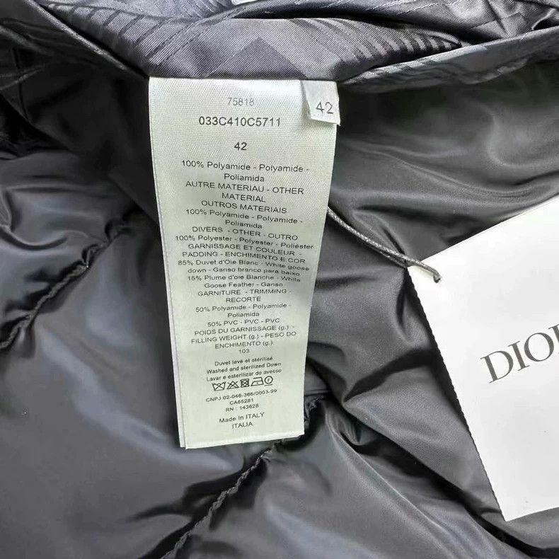 Dior Dior New black CD diamond letter full print vest 2502-Nexta Size US XS / EU 42 / 0 - 3 Thumbnail
