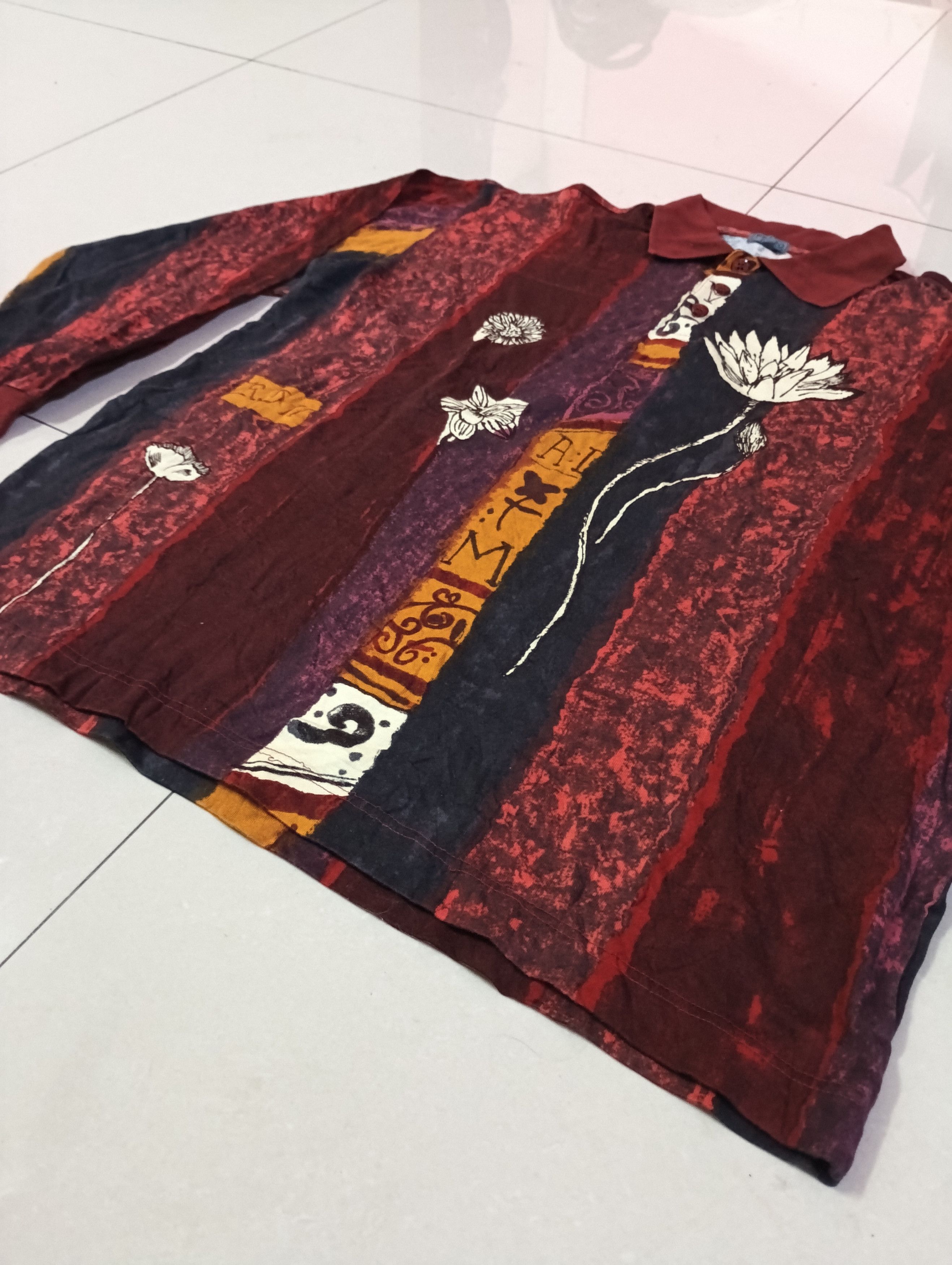 Kenzo × Vintage Vintage kenzo Paris art design tees Size US L / EU 52-54 / 3 - 4 Thumbnail