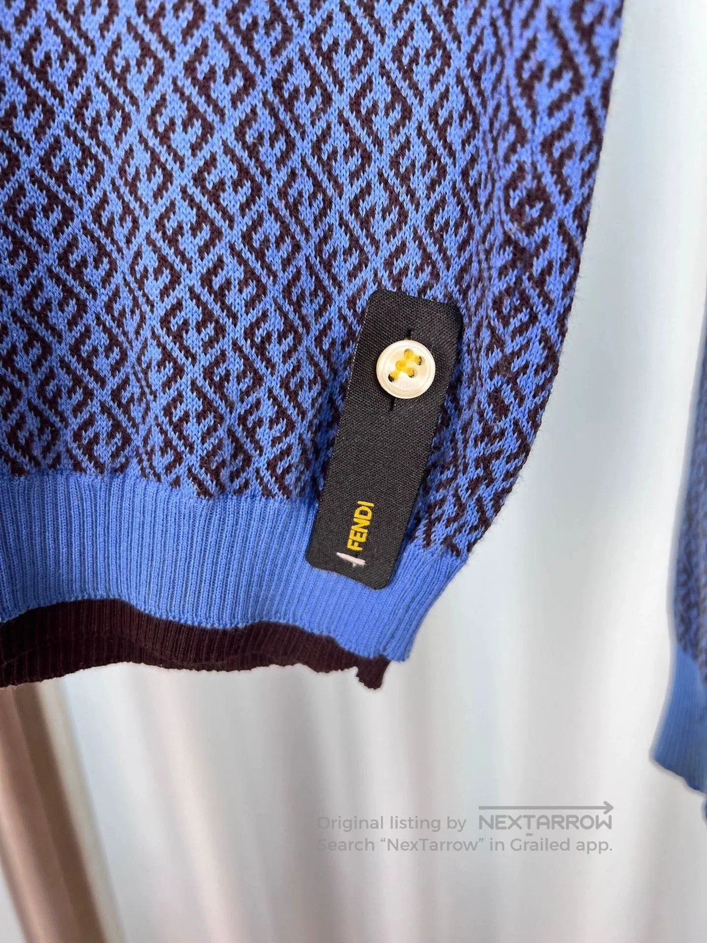 Fendi FENDI Wool Monogram Sweater. Size US XL / EU 56 / 4 - 5 Thumbnail