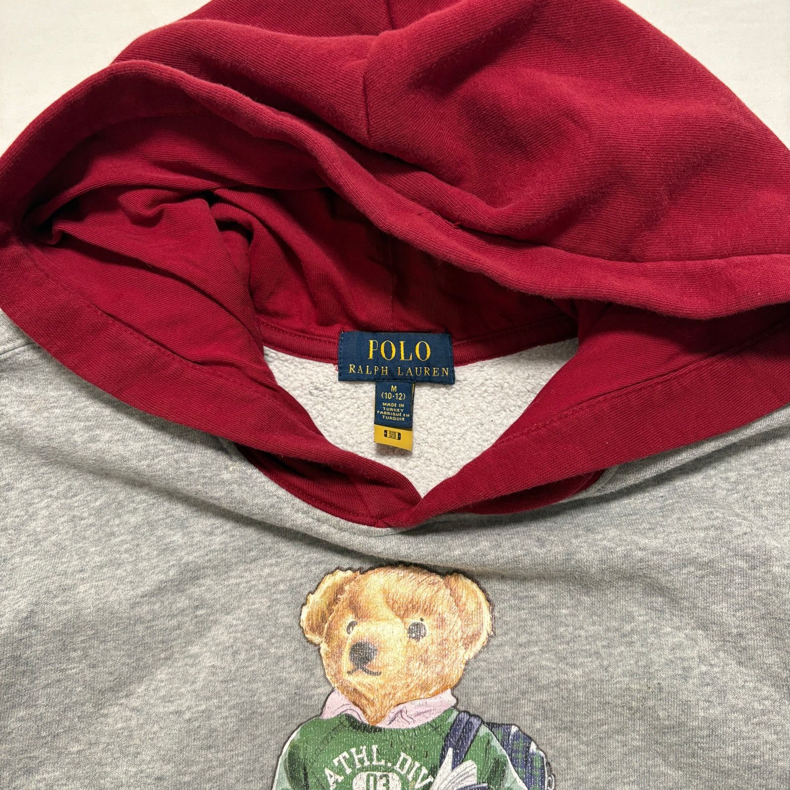 Polo Ralph Lauren Kids Polo Ralph Lauren Bear Fleece Hoodie Gray M Size US M / EU 48-50 / 2 - 2 Thumbnail