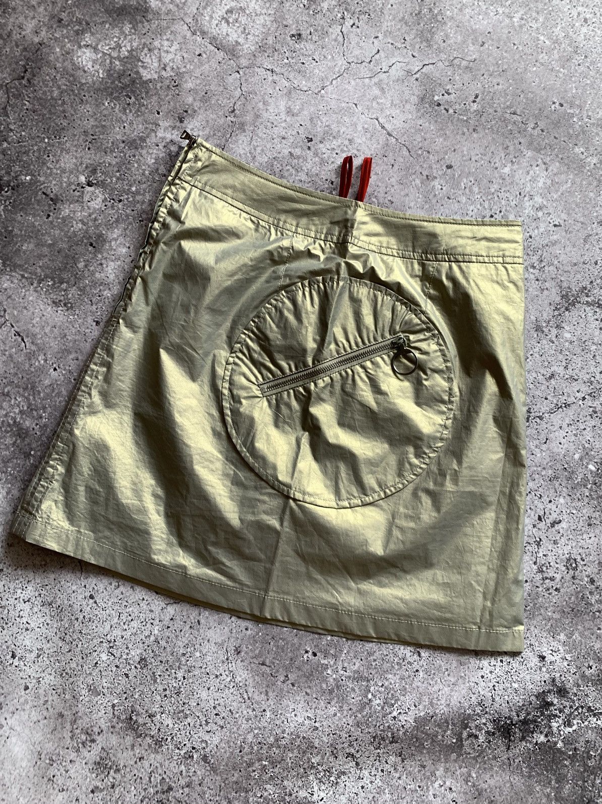 Prada 🔥ARCHIVE PRADA SPORT SILVER METAL 00’s Y2K SKIRT Size XS / US 0-2 / IT 36-38 - 7 Thumbnail