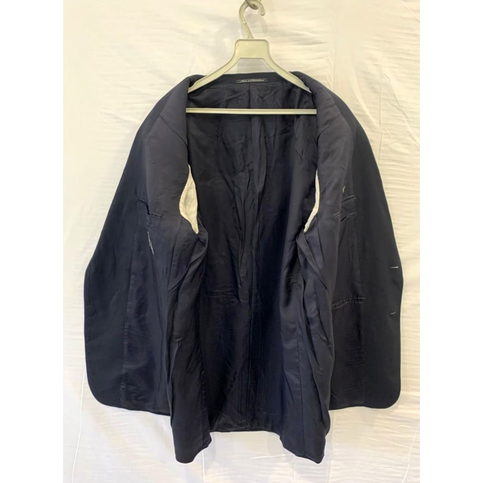Ermenegildo Zegna VINTAGE Ermenegildo Zegna Blazer Navy XXL Adult Men’s Two-Button Sport Coat 100% Wool Super 100s Fine Worsted Made in Switzerland Size 48R - 7 Thumbnail