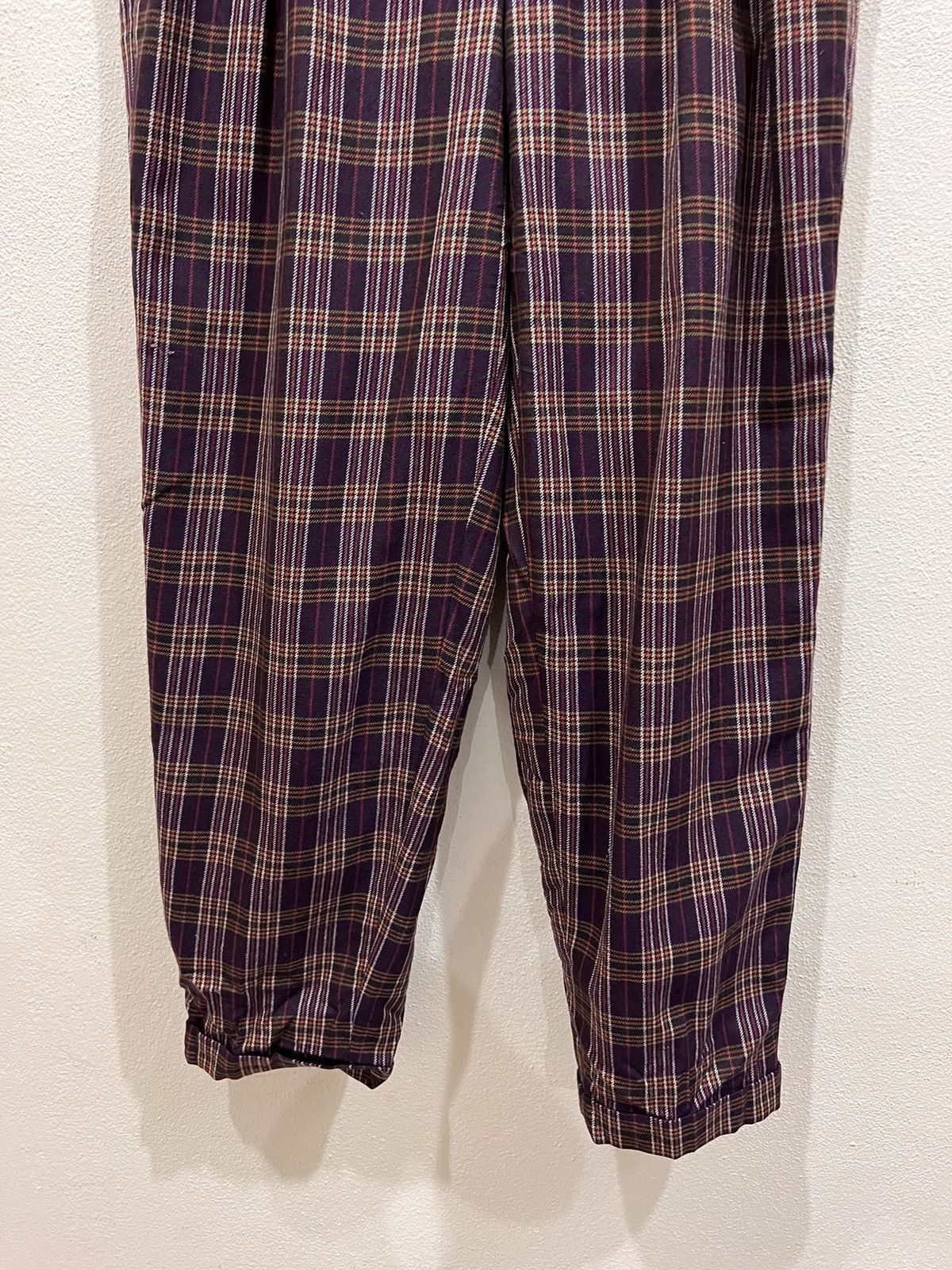 Vintage Vintage Glenover Plaid Tartan Baggy Pant Size US 32 / EU 48 - 4 Thumbnail