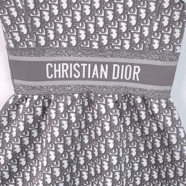 Dior Dior Gray Logo Sleeveless Dress. Size US XS / EU 42 / 0 - 5 Thumbnail