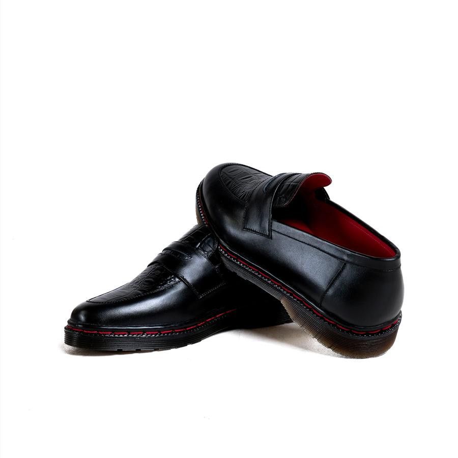 Genuine Leather × Simple Shoes Baldini Leather Loafer Black Size US 10 / EU 43 - 2 Thumbnail