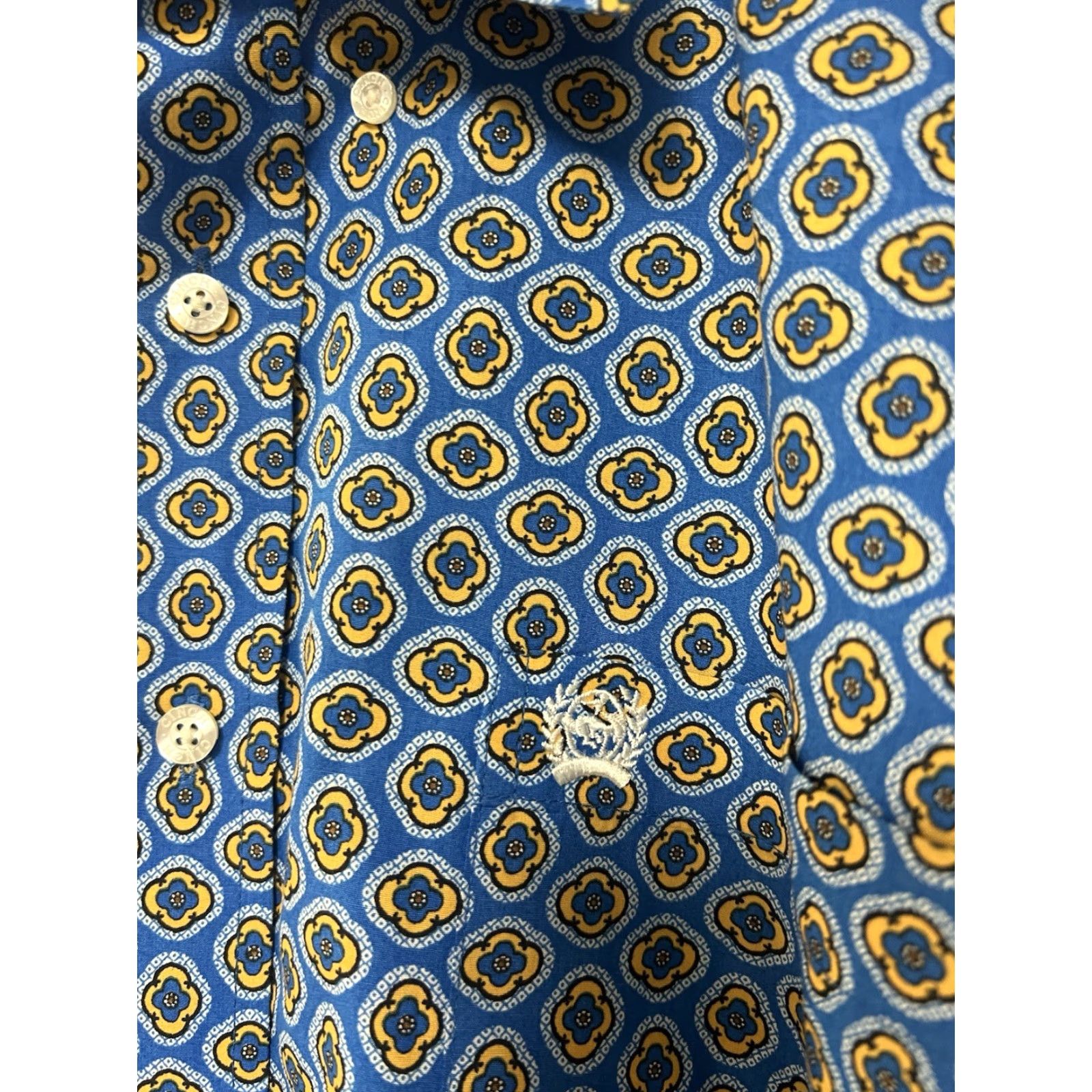 Vintage Cinch Shirt Mens M Blue Medallion Print Button-Down Long Sleeve Western Casual Workwear Geometric Embroidered Pocket Casual Wear Mens M Size US M / EU 48-50 / 2 - 3 Thumbnail