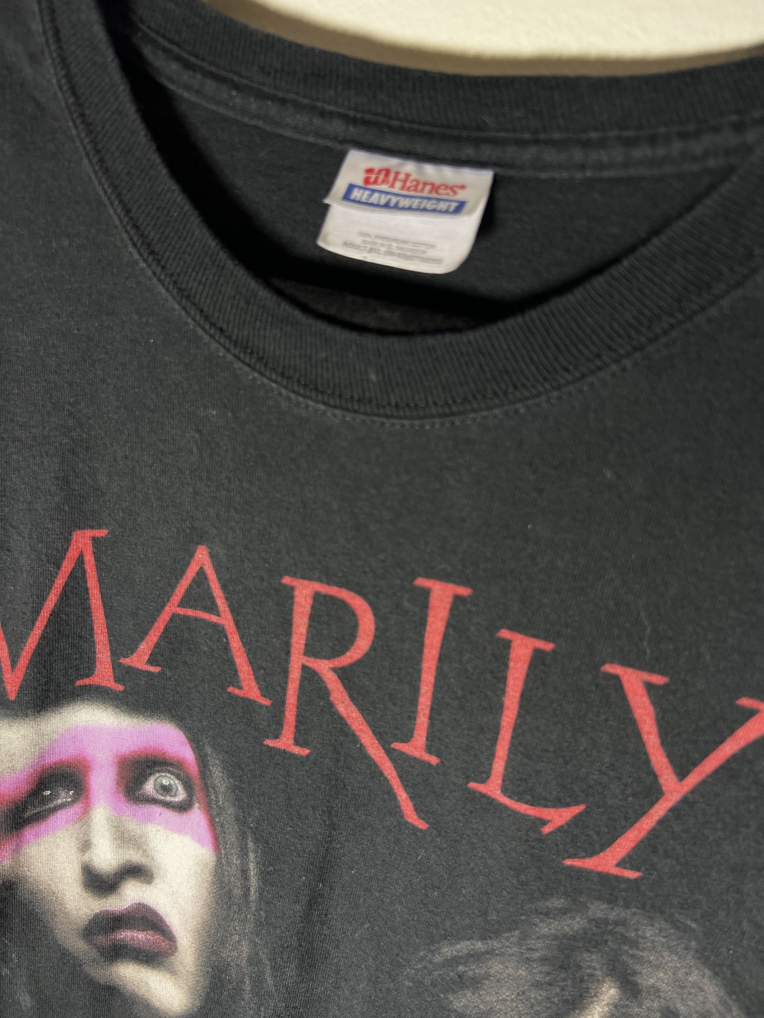 Band Tees Vintage 2008 Marilyn Manson Graphic T-Shirt Size US XXL / EU 58 / 5 - 3 Thumbnail