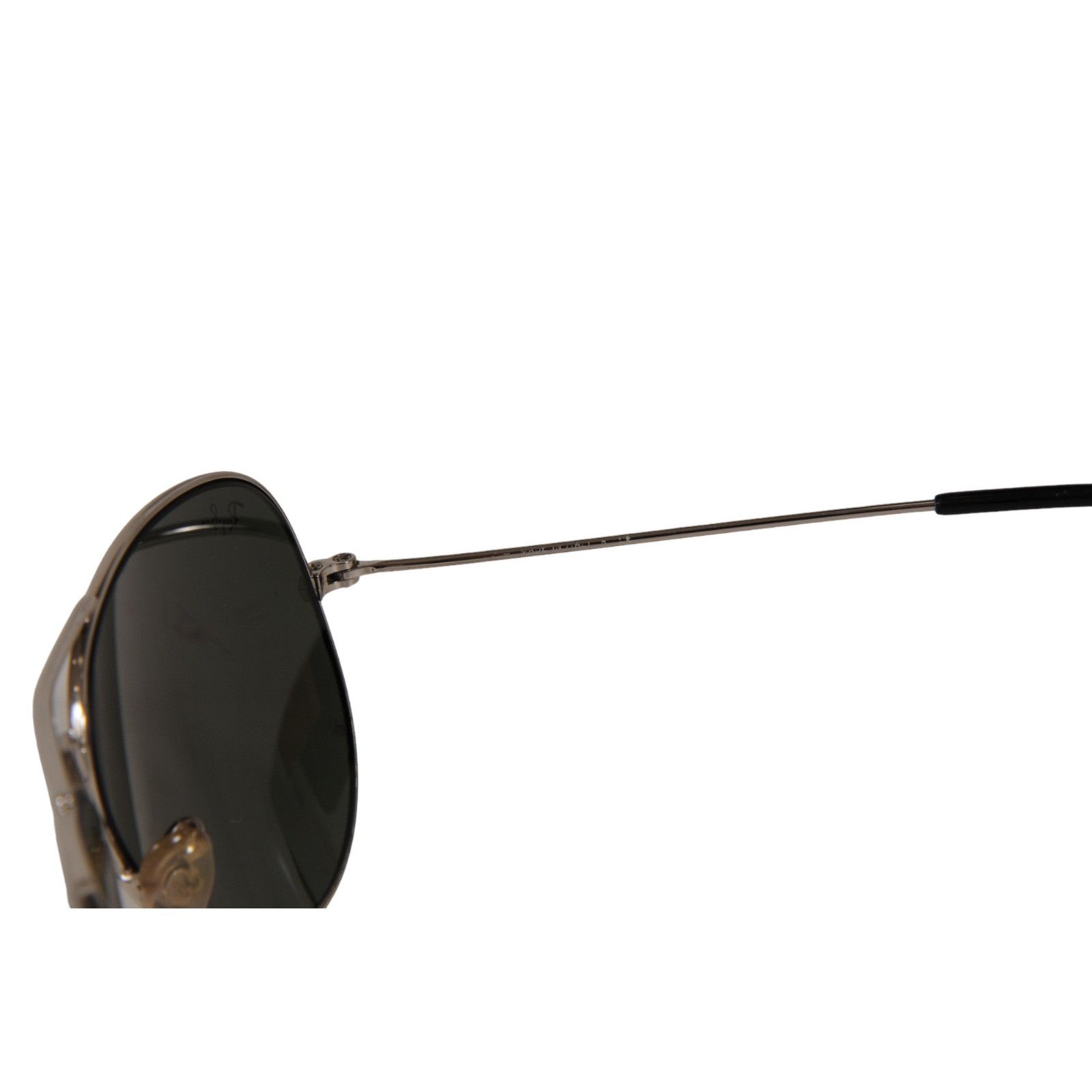RayBan Aviator Sunglasses Large Metal Gray Black Shades Size ONE SIZE - 8 Thumbnail