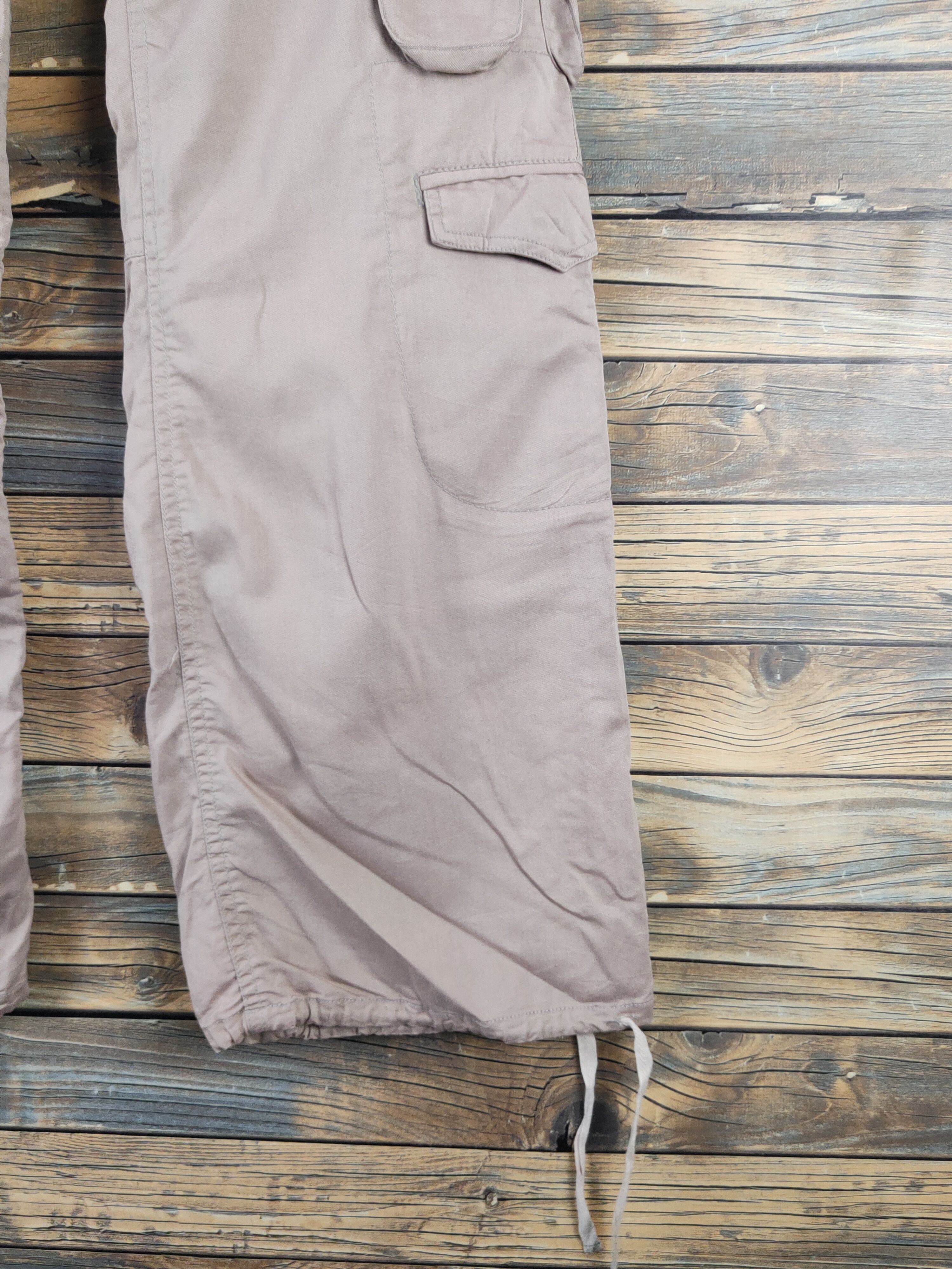Japanese Brand DL Miss Alice Beige Multipocket Tactical Cargo Pants #478 Size 27" / US 4 / IT 40 - 6 Thumbnail
