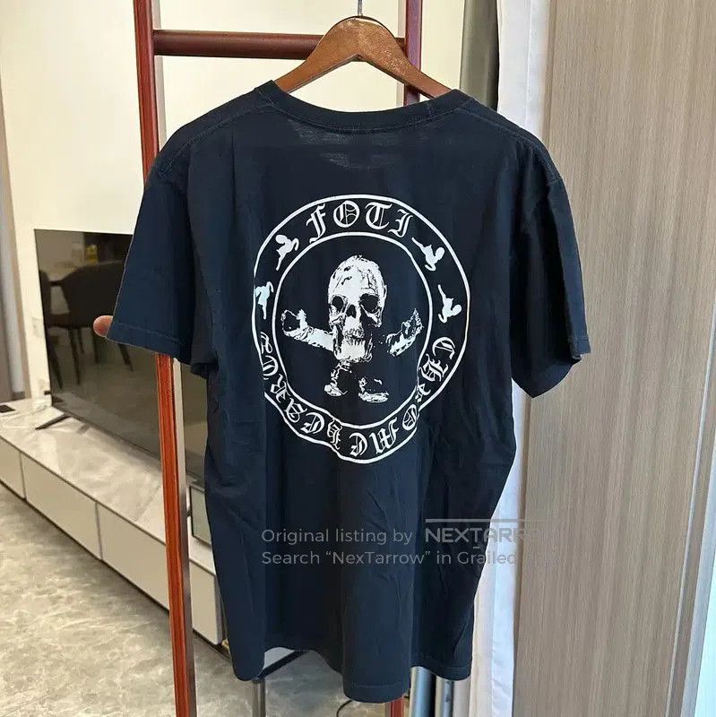 Chrome Hearts Black Cotton Graphic Tee .