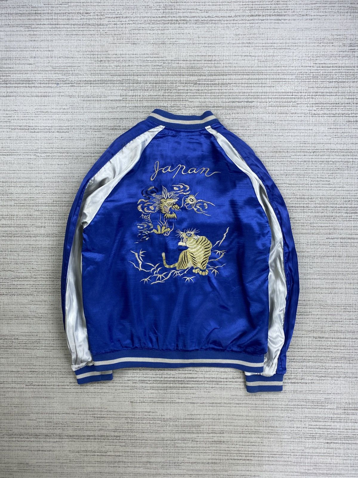 Japanese Brand × Vintage Vtg Open Dich Japan Dragon X Tiger Embroidery Sukajan Jacket Size US M / EU 48-50 / 2 - 1 Thumbnail