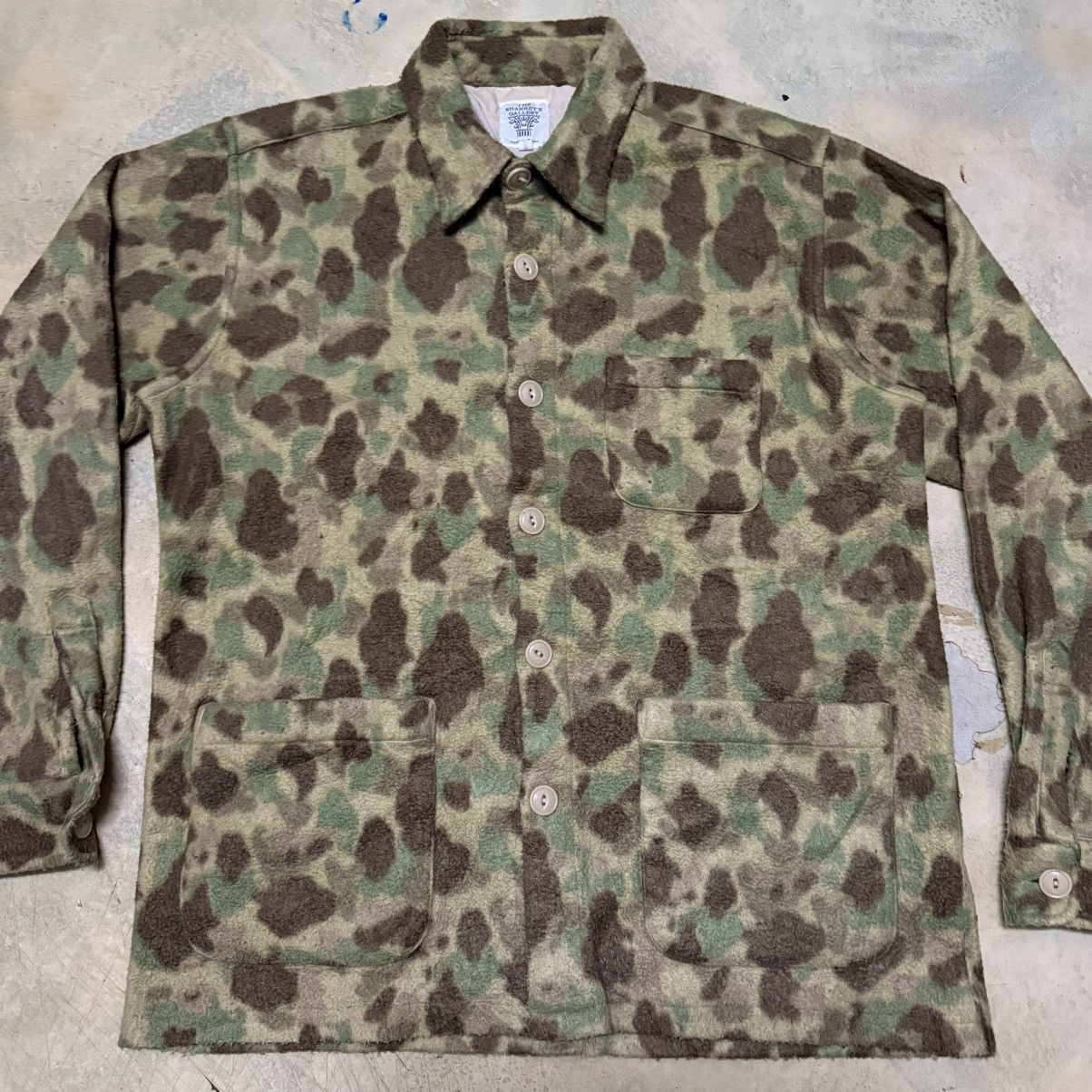 Japanese Brand Japanese Brand Duck Camo Fleece Workwear Style Jacket Size US L / EU 52-54 / 3 - 3 Thumbnail