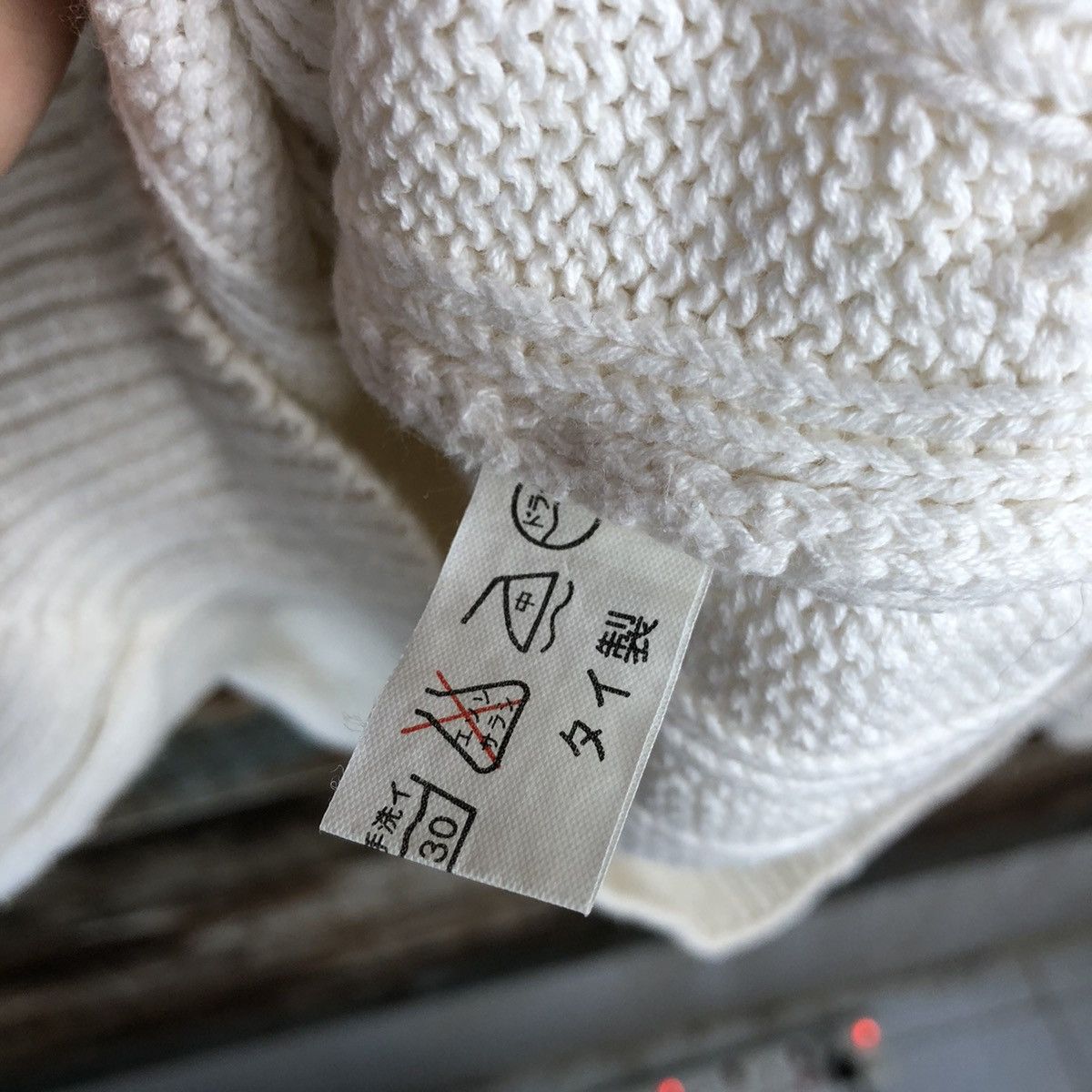 Vintage DL NPL White vintage sweatshirt Knitwear #C560 Size US L / EU 52-54 / 3 - 9 Thumbnail