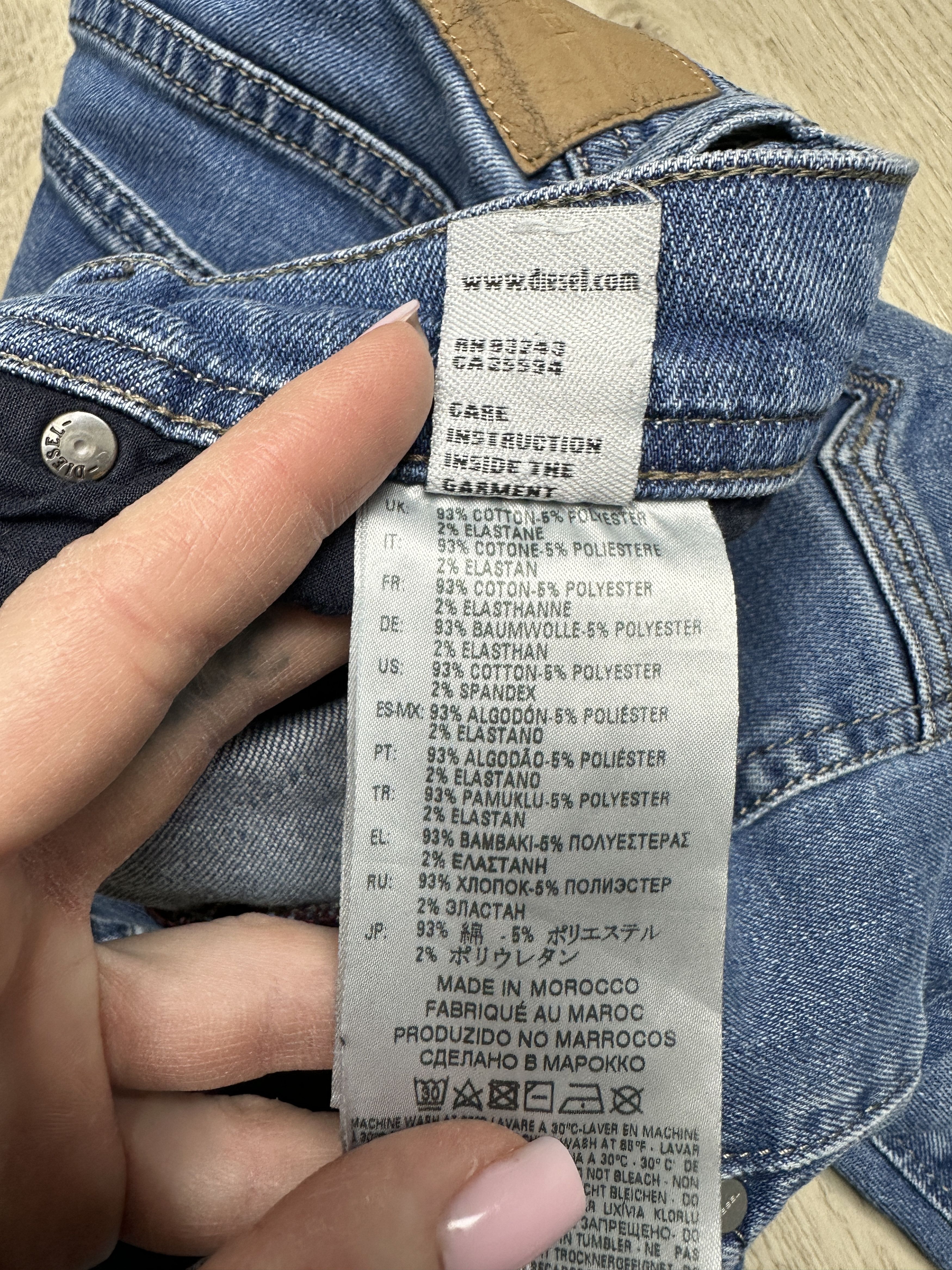 Diesel Diesel Mens Tapered Denim Pants Jeans Size US 38 / EU 54 - 6 Thumbnail