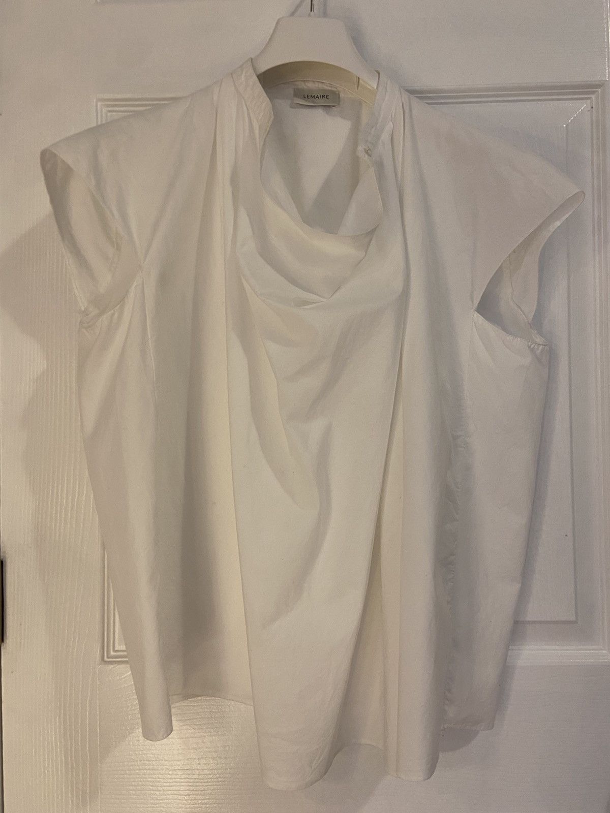 Lemaire Lemaire Draped Short Sleeve Blouse Size M / US 6-8 / IT 42-44 - 2 Thumbnail