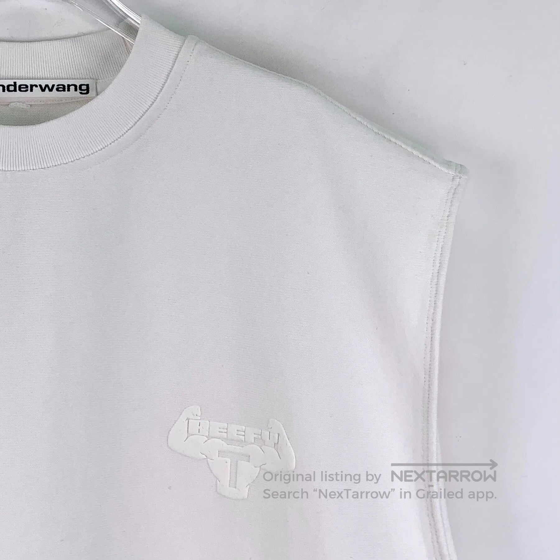 Alexander Wang Alexander Wang White cow leather print cotton round neck s Size US S / EU 44-46 / 1 - 3 Thumbnail