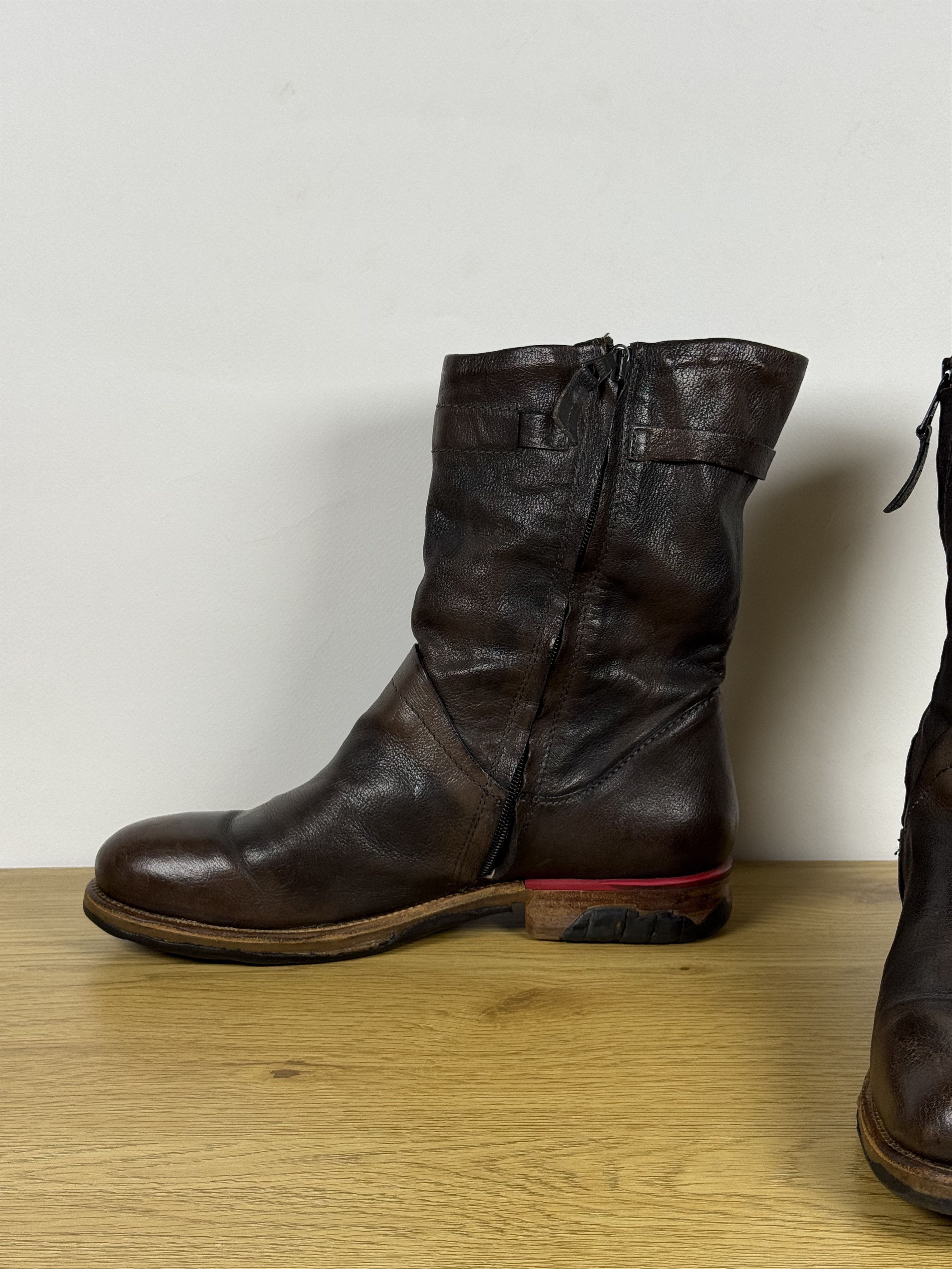 A.S.98 A.S. 98 Leather Zip Boots Avantgarde (42) Size US 9 / EU 42 - 5 Thumbnail