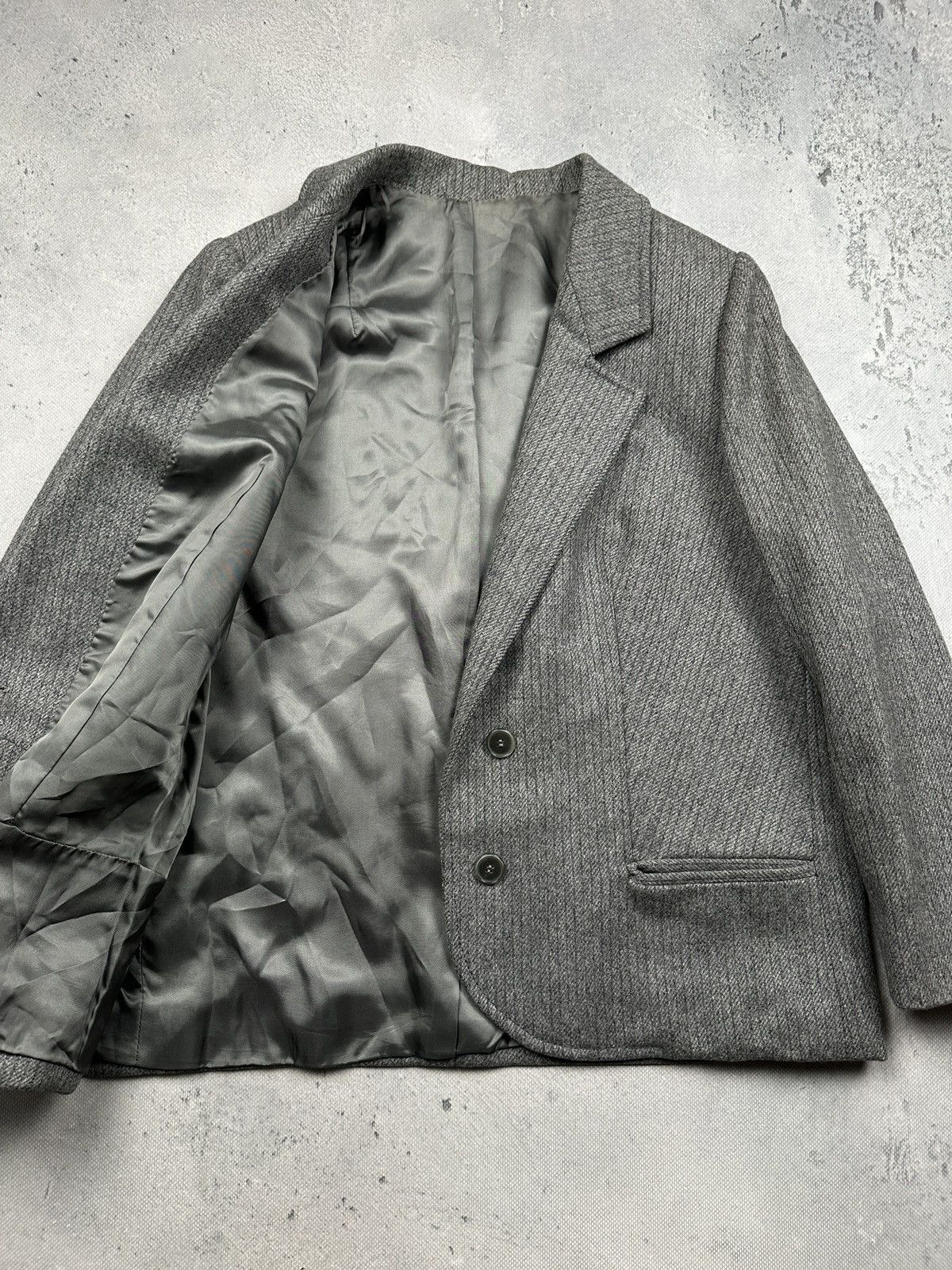 Ermenegildo Zegna Vintage Zegna Wool Blazer Grey Tailored Classic Minimalist Size XL / US 12-14 / IT 48-50 - 11 Thumbnail