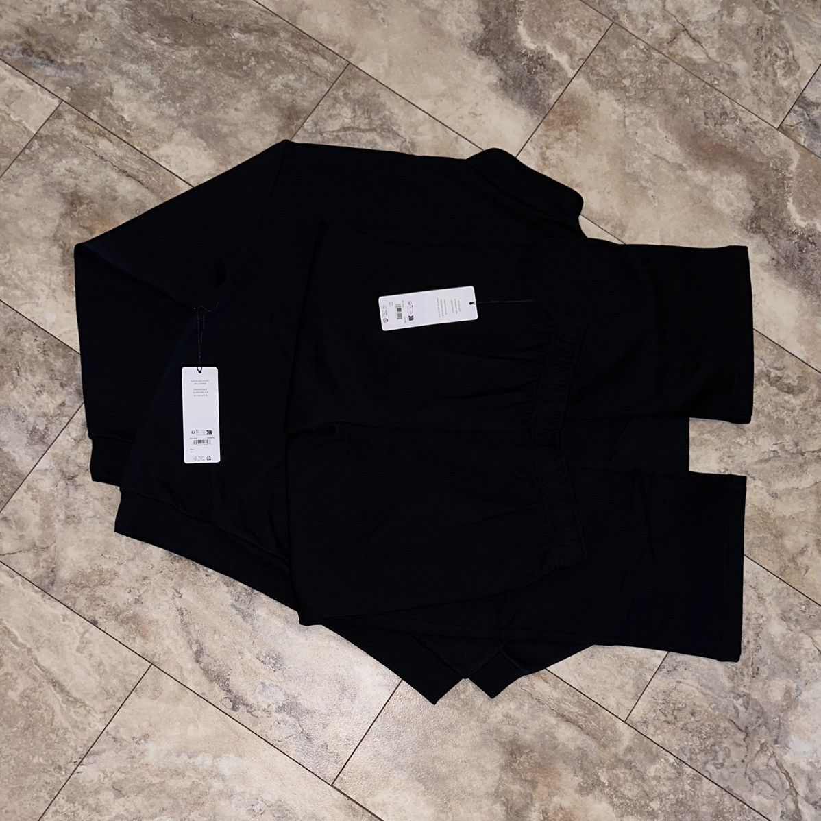 Alo Alo Yoga Accolade 1/4 Zip & Sweatpants Set Black Size Large Size L / US 10 / IT 46 - 2 Thumbnail