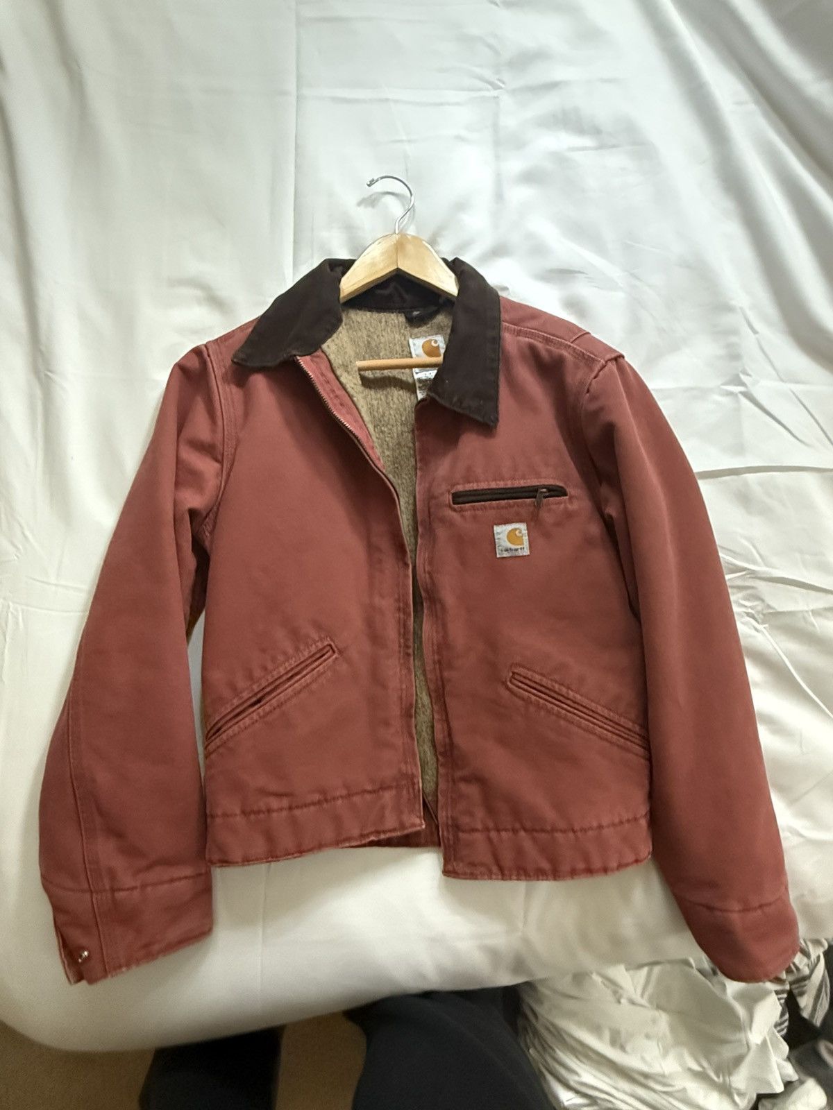 Carhartt Carhartt Detroit Jacket USA Vintage Salmon Rose Size XS / US 0-2 / IT 36-38 - 2 Thumbnail