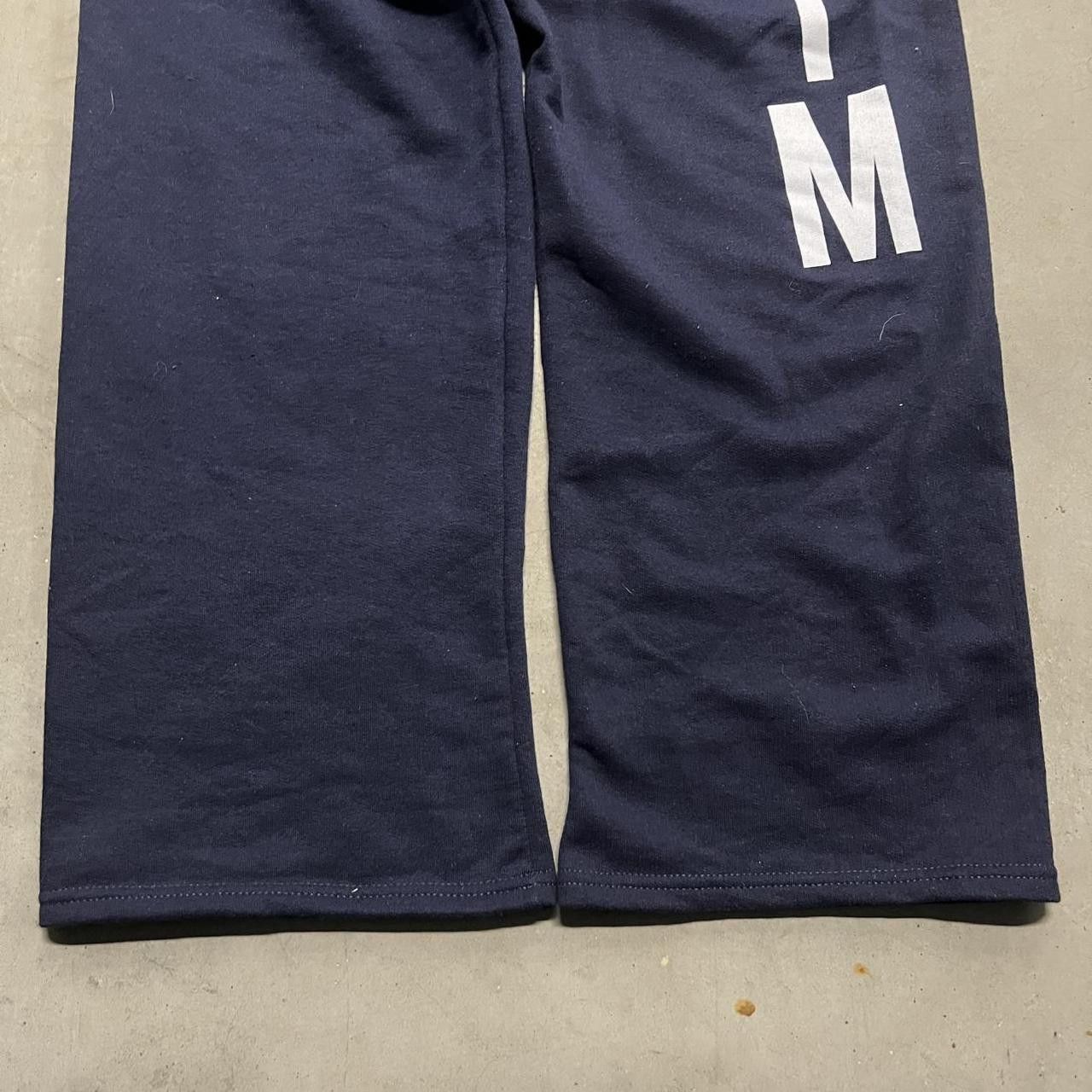 Japanese Brand × Vintage Vintage Y2K/2000s Baggy Navy Blue Sweatpants with Pockets! Size US 32 / EU 48 - 6 Thumbnail