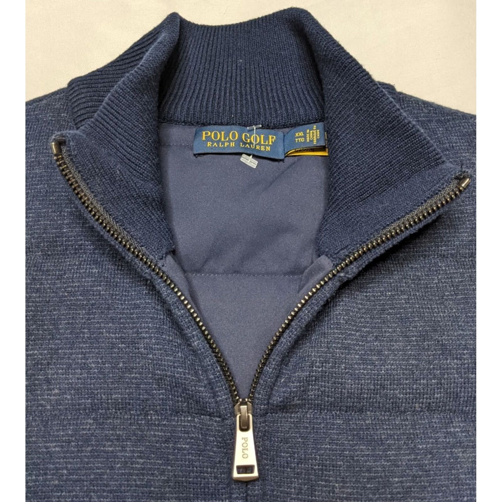 Polo Ralph Lauren Polo Ralph Lauren Insulated Golf Vest Jacket Men XXL 2XL Wind Block Quilted Wool NAVY Size US XXL / EU 58 / 5 - 4 Thumbnail