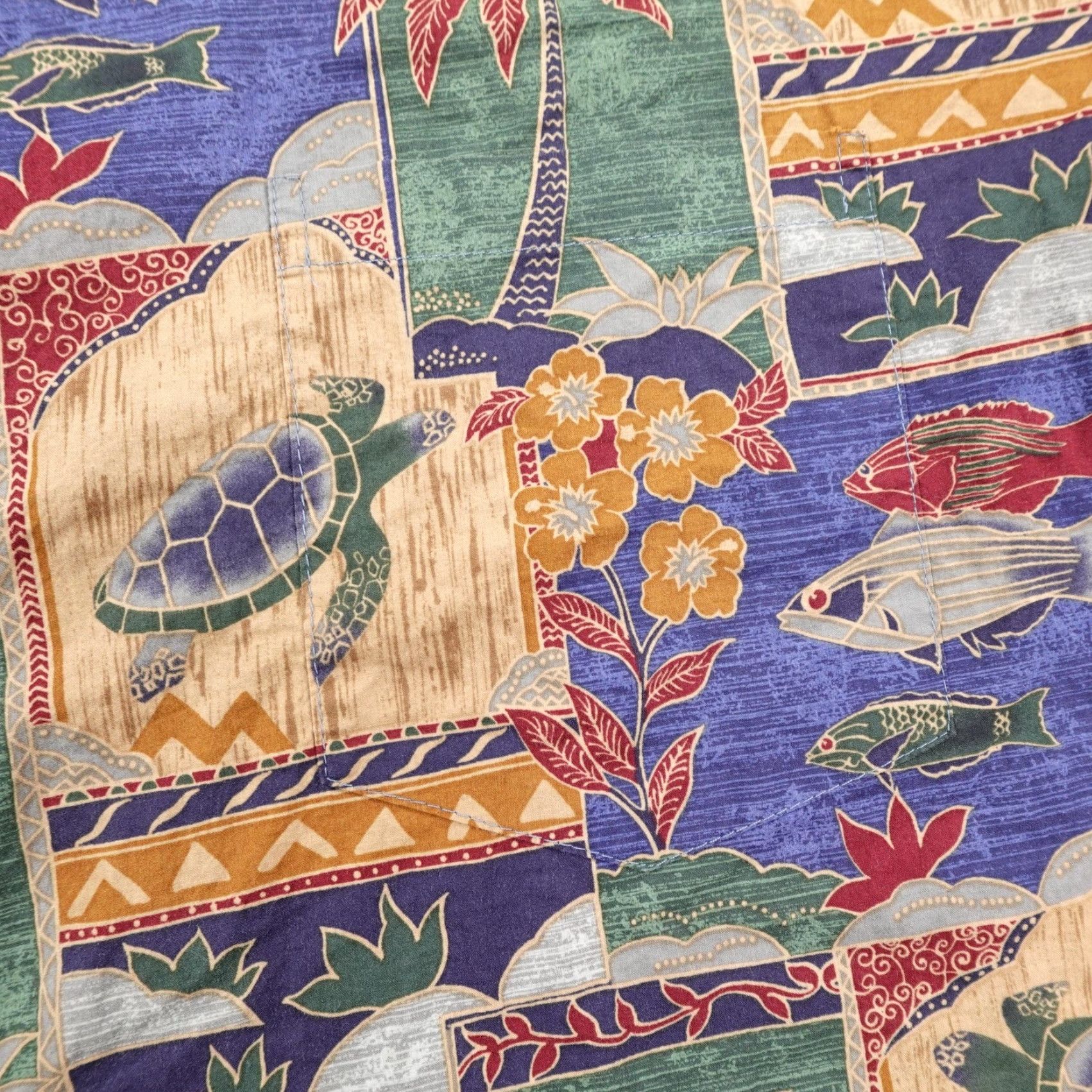 Tori Richard Tori Richard Shirt Mens 2XL Sea Life Turtles Fish Hawaiian Aloha Tropical Camp Size US XXL / EU 58 / 5 - 3 Thumbnail
