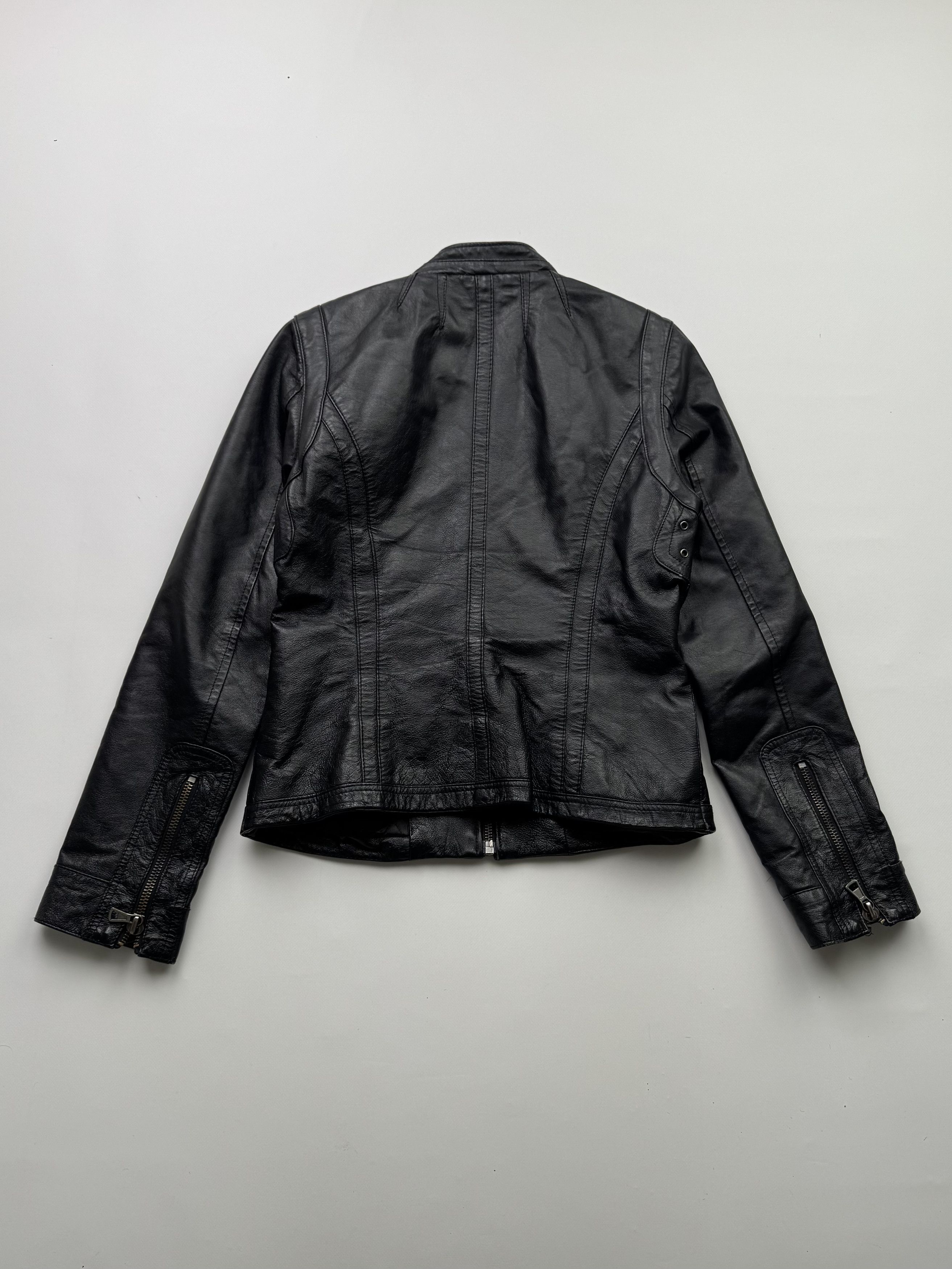 Japanese Brand Vintage Cropped Leather Jacket B732(V249)E2 Size M / US 6-8 / IT 42-44 - 7 Thumbnail