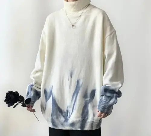 Japanese Brand New Futuristic Style Turtleneck Knitwear Jumper Sweatshirt Size US L / EU 52-54 / 3 - 3 Thumbnail