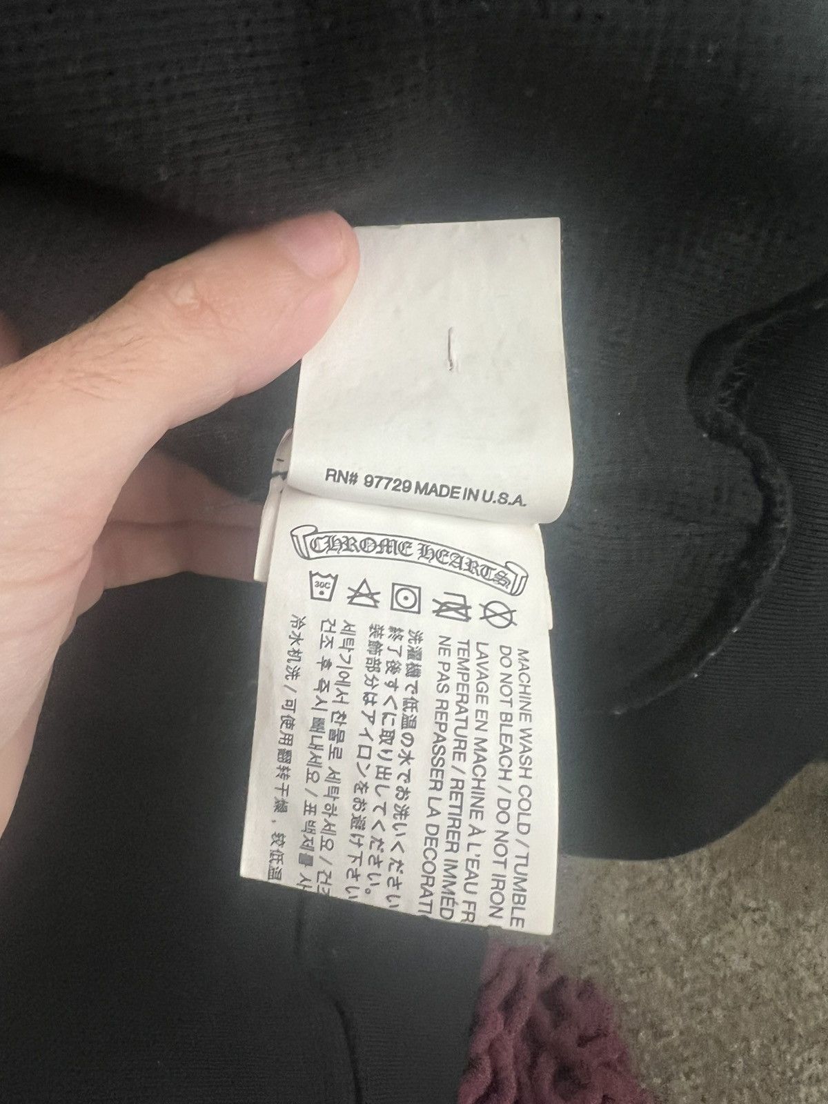 Chrome Hearts Chrome hearts thermal lined vertical logo hoodie Size US M / EU 48-50 / 2 - 7 Thumbnail