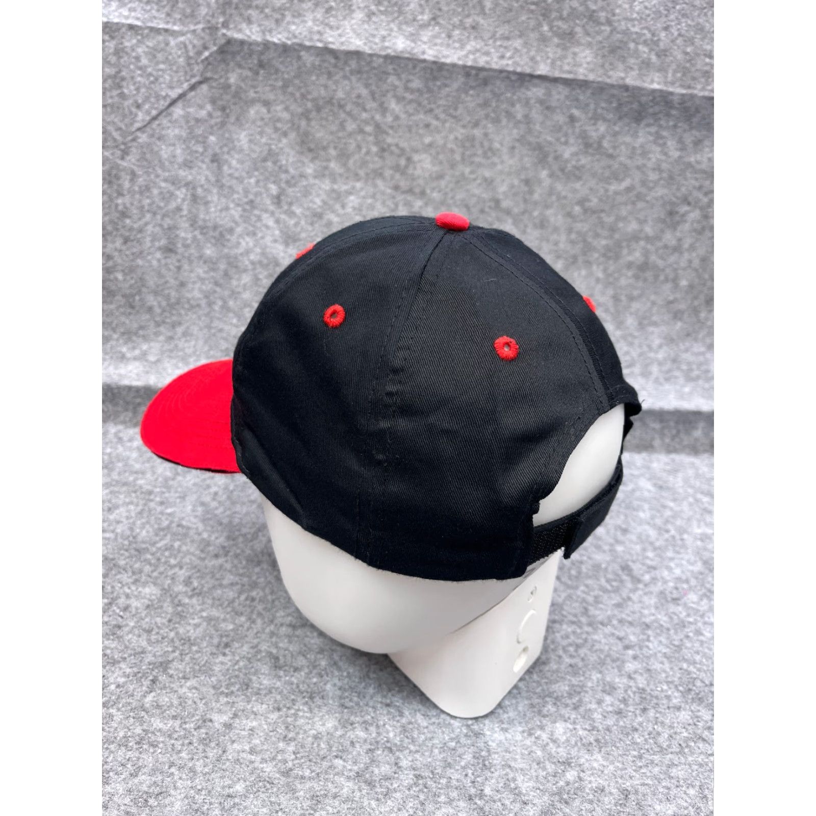 Vintage OTTO Richardson Trucking Hat Cap Strap Back Adult One Size Black Red Poly Blend Baseball Cap Mens Size ONE SIZE - 5 Thumbnail