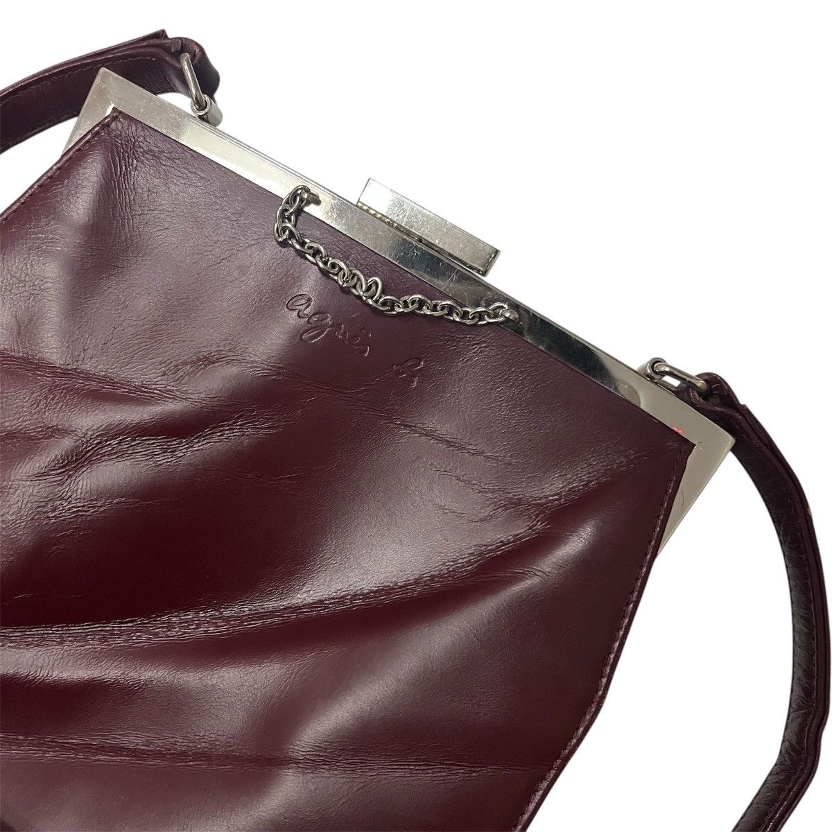 agnes b. Agnes b. Voyage Burgundy Handbag Size ONE SIZE - 3 Thumbnail