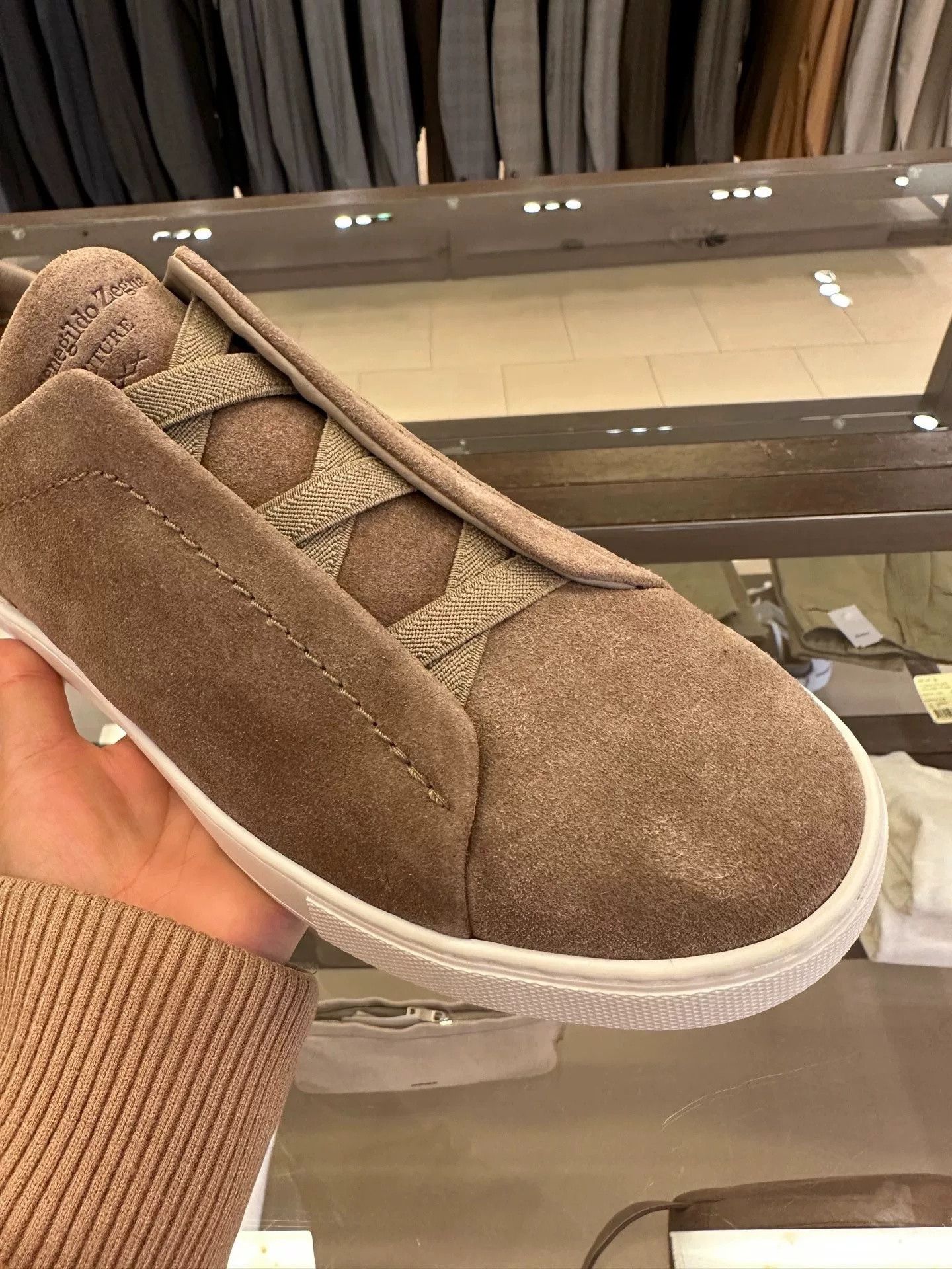 Ermenegildo Zegna Zegna Triple Stitch Brown Slip-On Shoes Size US 7 / EU 40 - 4 Thumbnail