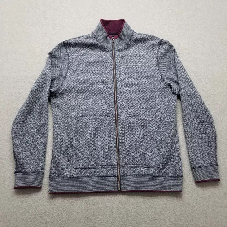 Robert Graham Robert Graham Jacket Mens Large Full Zip Reversible Cotton Size US L / EU 52-54 / 3 - 1 Thumbnail