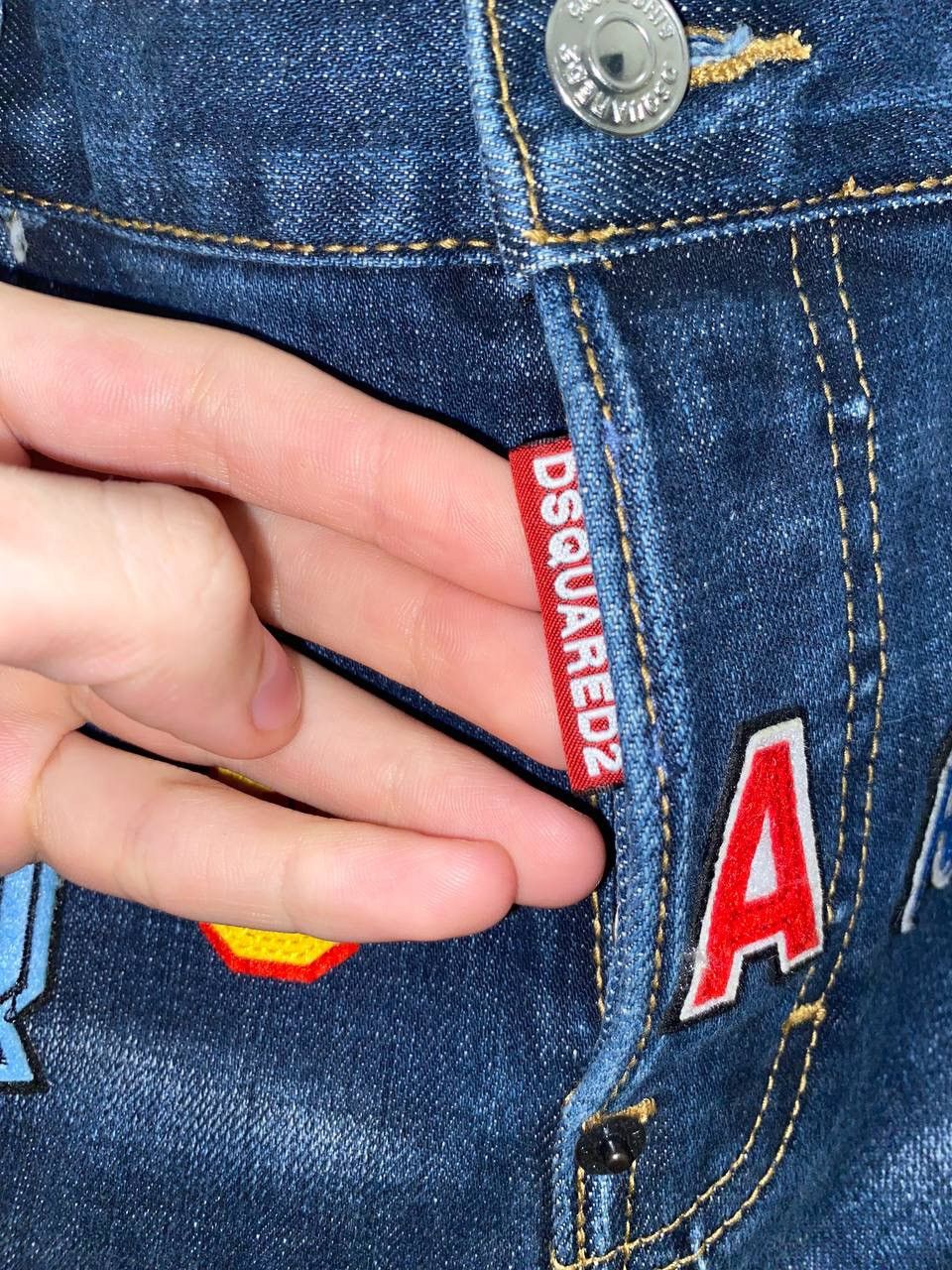 Dsquared2 × Vintage Dsquared2 Denim pants distressed mutli logo big logo Size US 32 / EU 48 - 6 Thumbnail