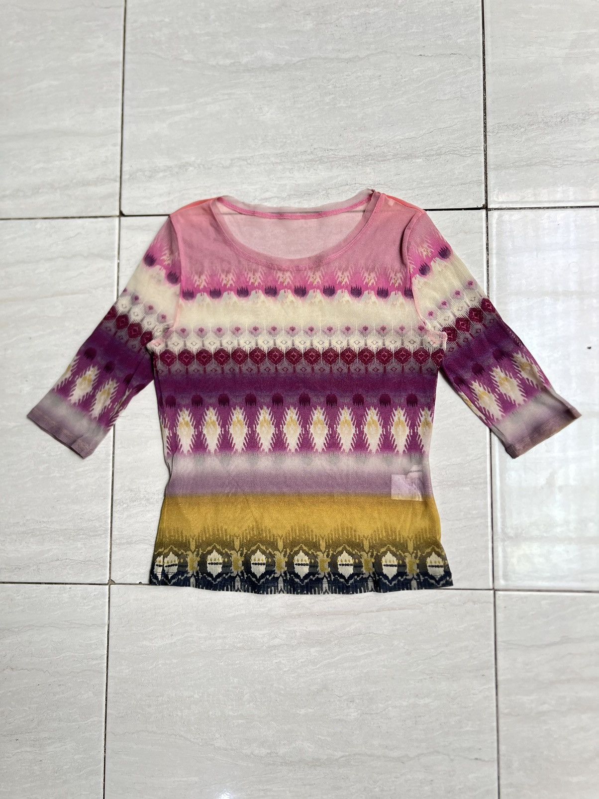 Hiroko Koshino Homme Hiroko Koshino Mesh Motive T-shirt Size US XS / EU 42 / 0 - 1 Thumbnail