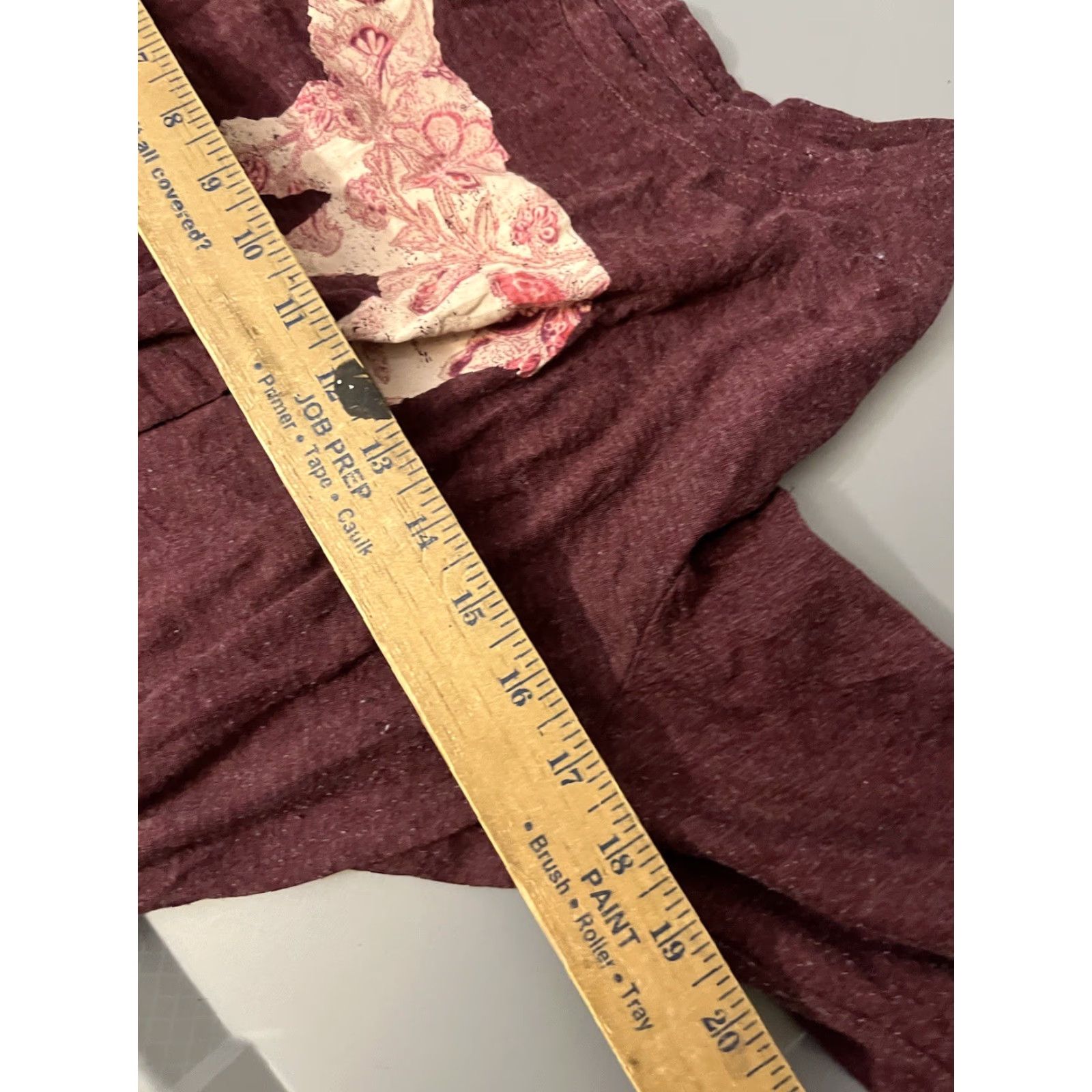 Vintage G.H. Bass & Co. Shirt Womens Red Burgundy Heather Long Sleeve Round Neck XL Casual Knit Cotton Blend Regular Modern Classic Size XL / US 12-14 / IT 48-50 - 5 Thumbnail